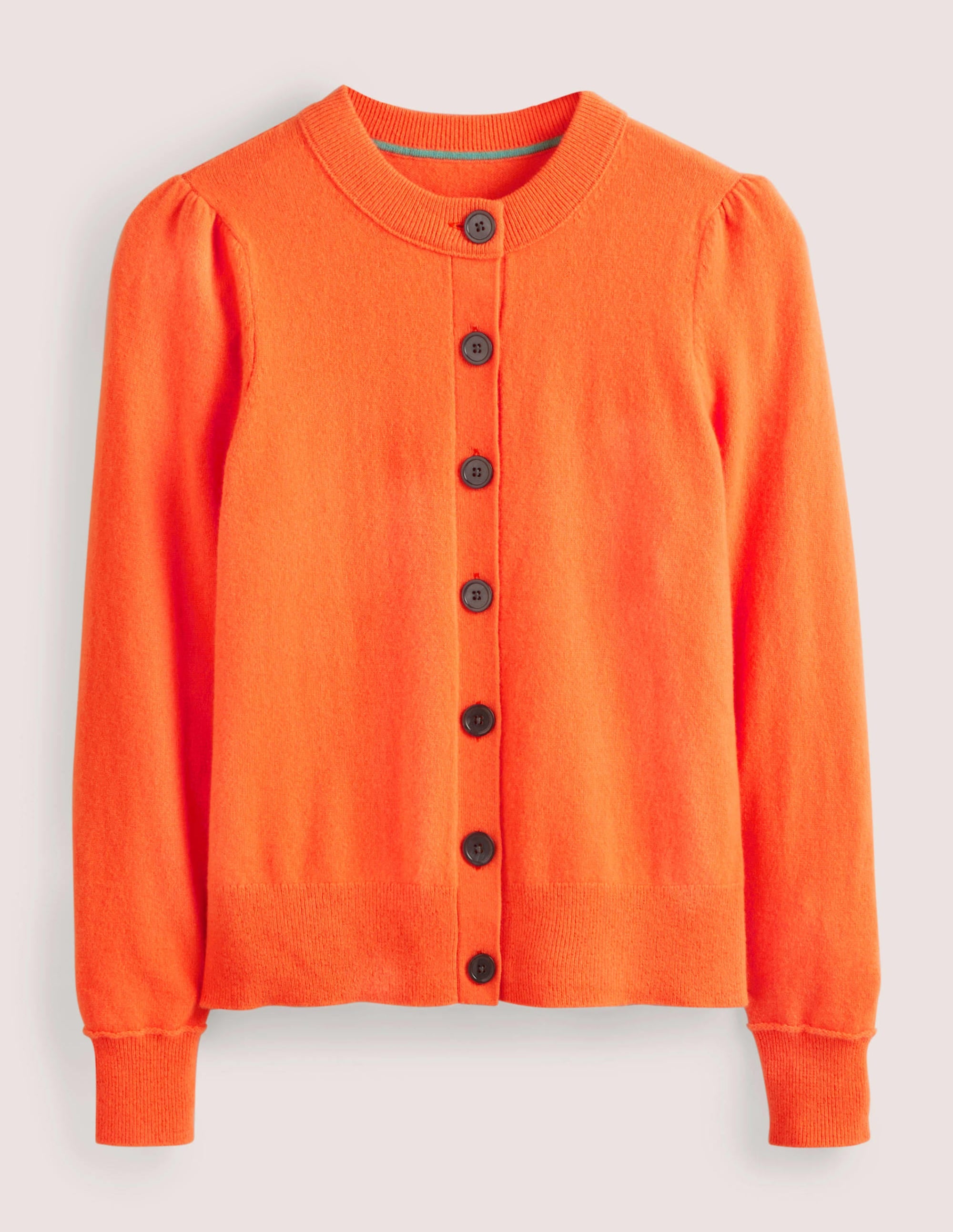 Cardigan en cachemire-Orange fluo - Image 5
