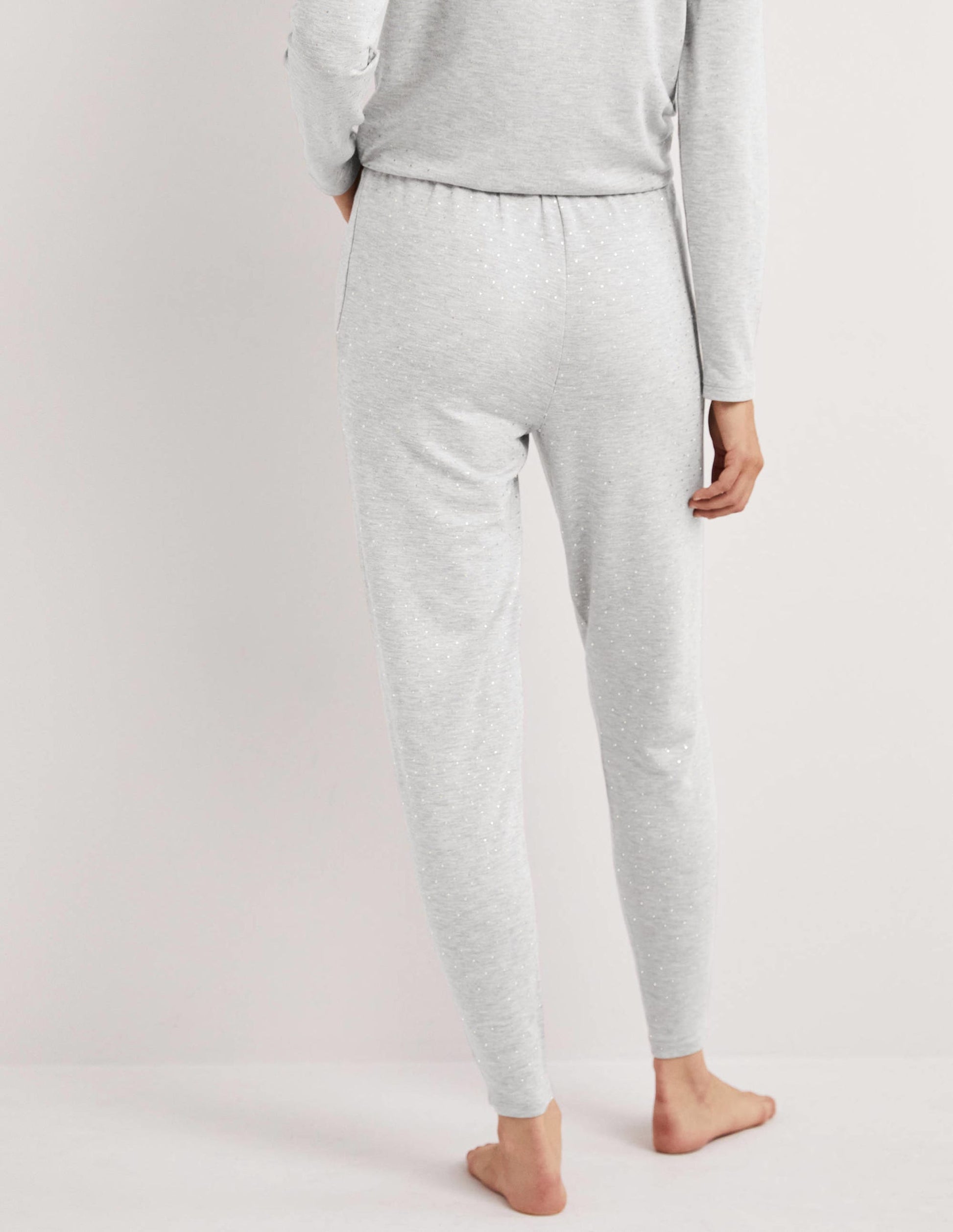Jerseyhose-Schiefergrau, Goldtupfen-3