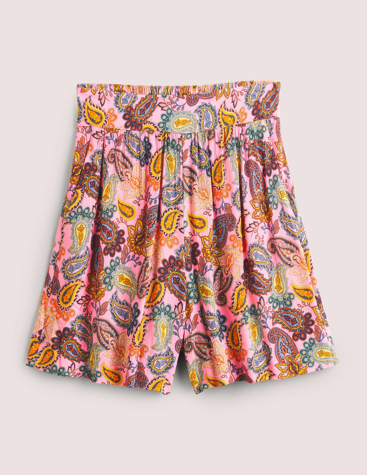 Grace Crinkle-Shorts-Kirschblütenrosa, Paisleymuster - Image 5