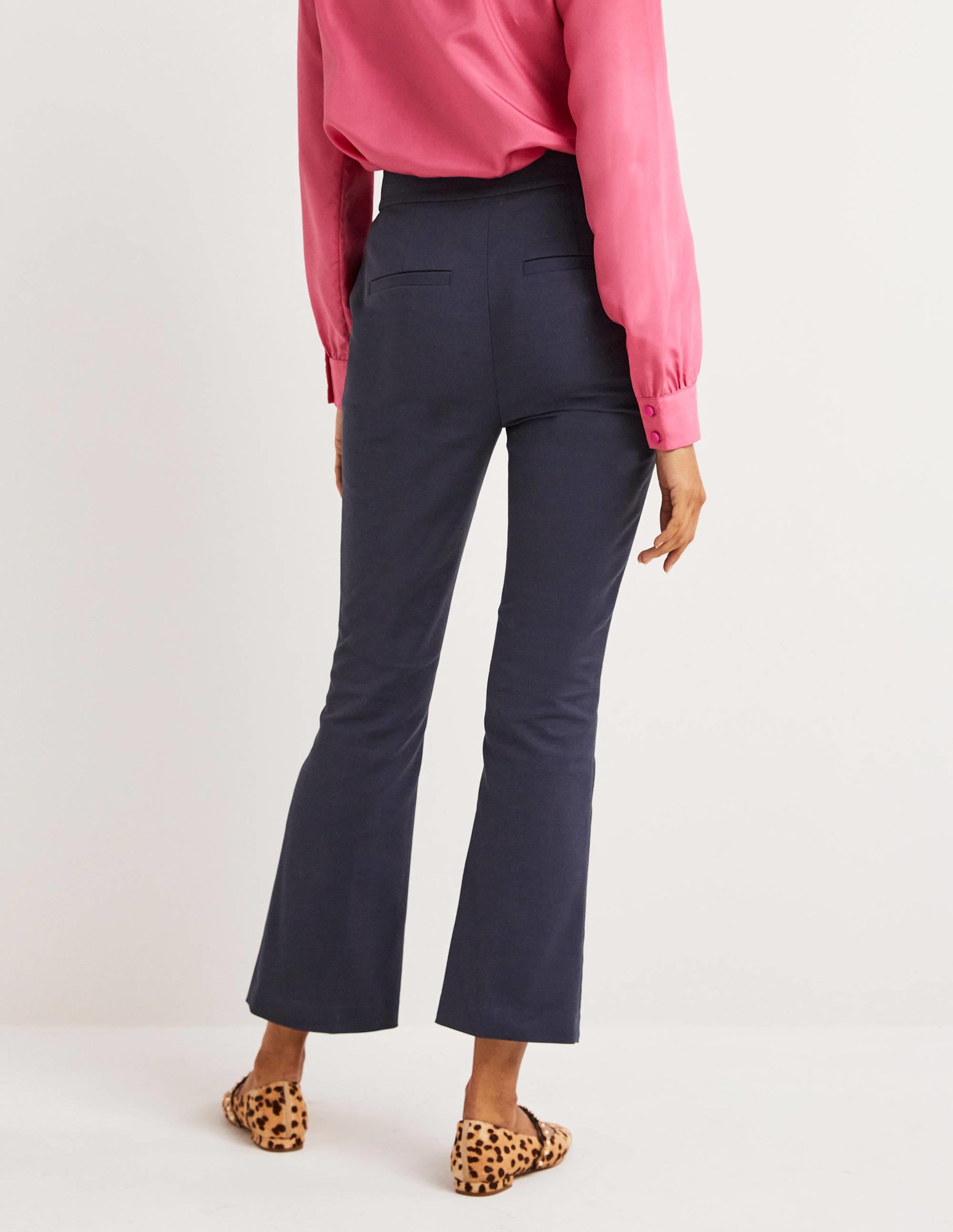 Ausgestellte 7/8-Hose-Marineblau - Image 3
