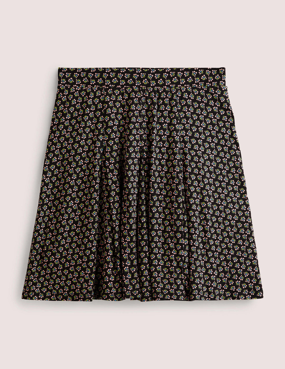 Mini-jupe en jersey-Noir, motif Diamond Bud - Image 5