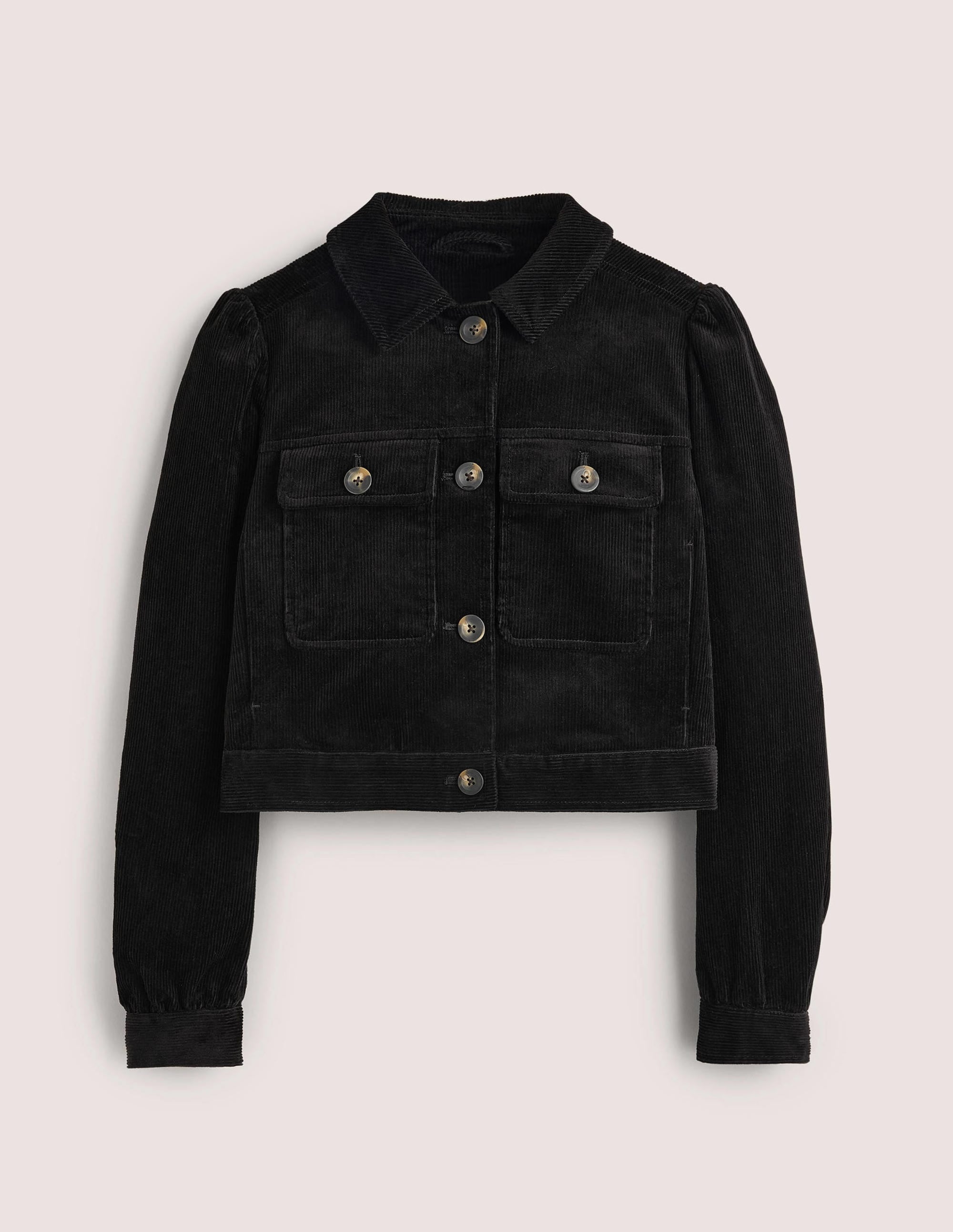 Kurze Cordjacke-Schwarz - Image 6