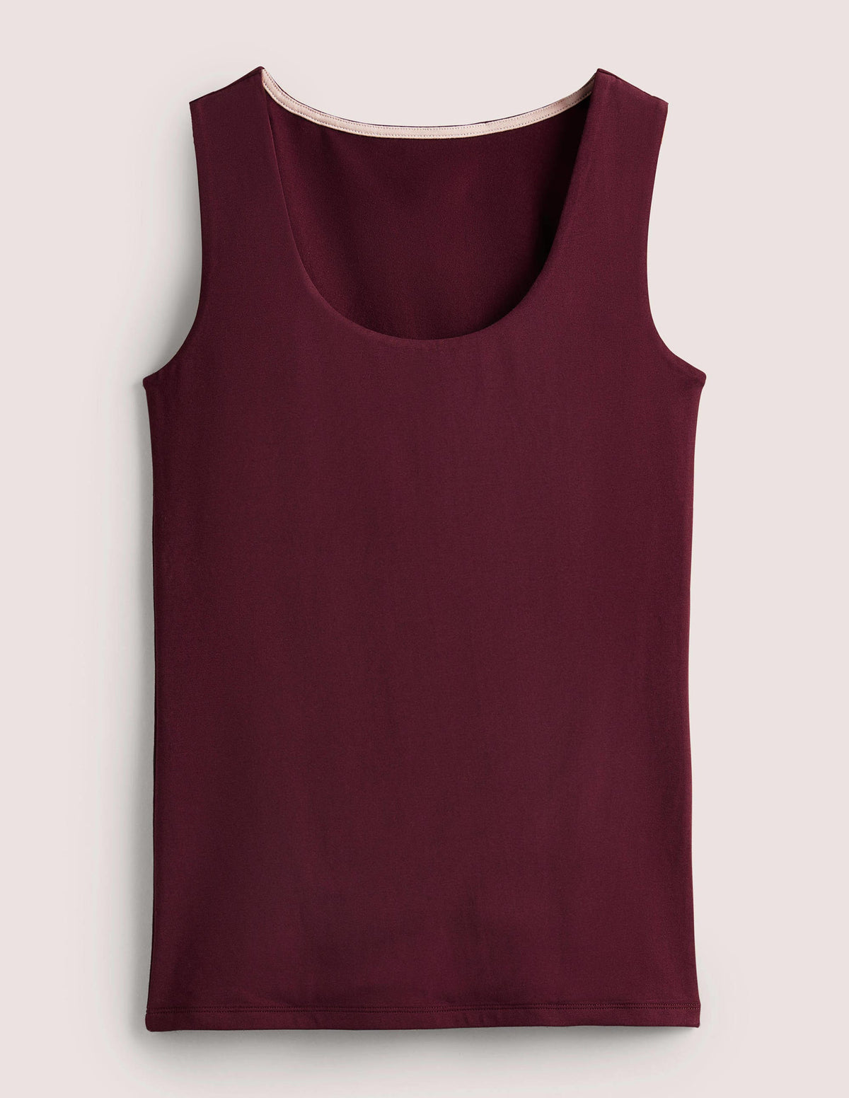Doppellagiges Trägershirt-Glühweinrot - Image 5