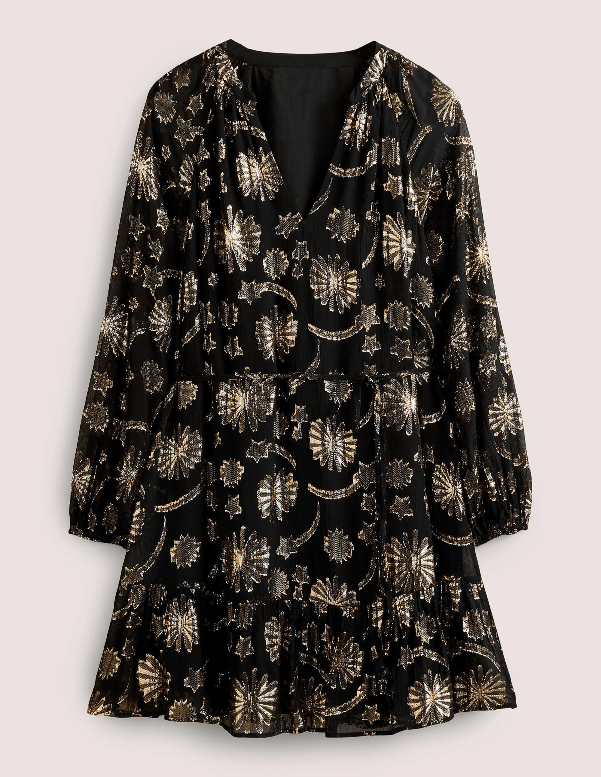 Mini-robe virevoltante-Jacquard feu d'artifice - Image 8