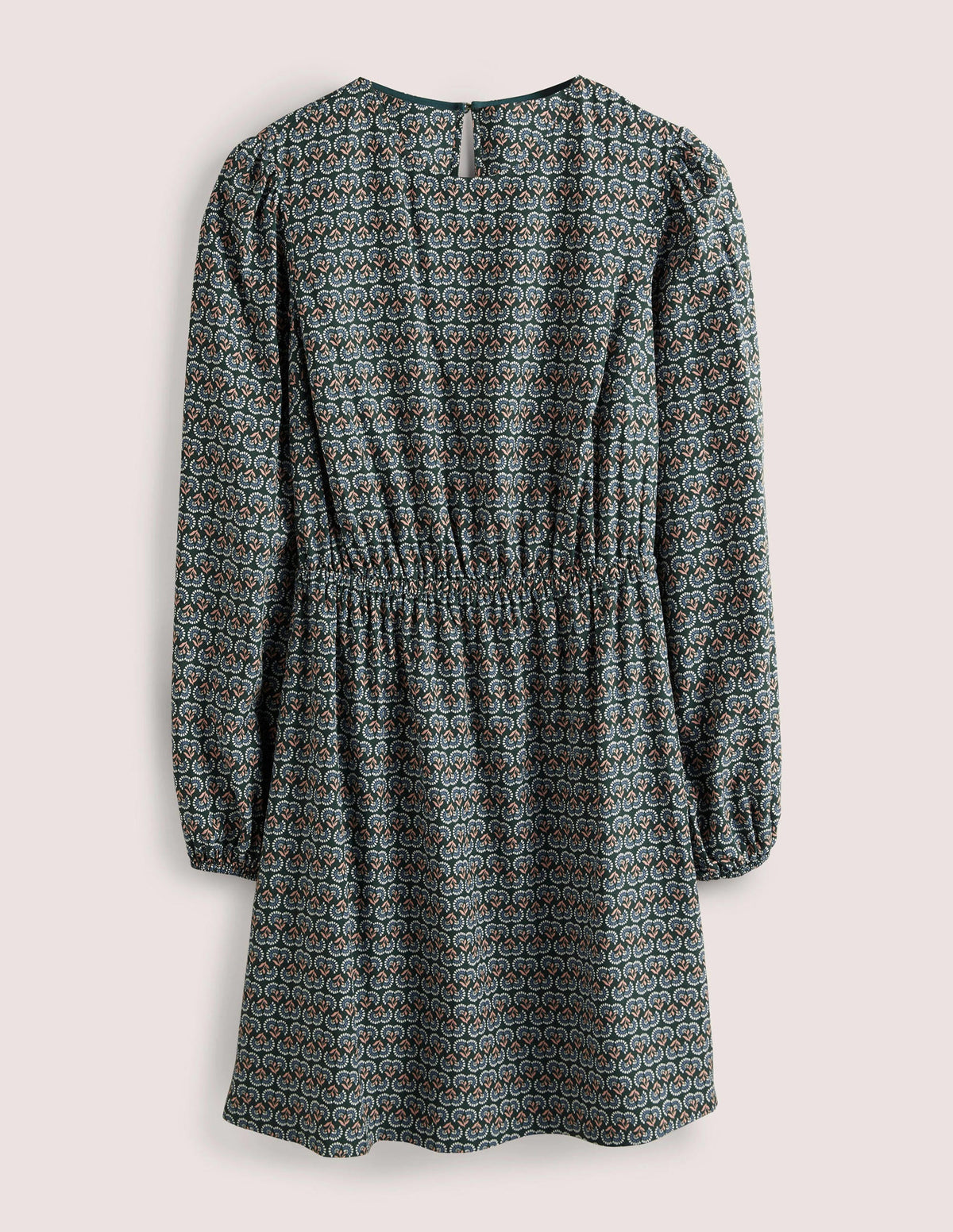 Robe col rond-Vert chasseur, motif Dandelion Pop - Image 5
