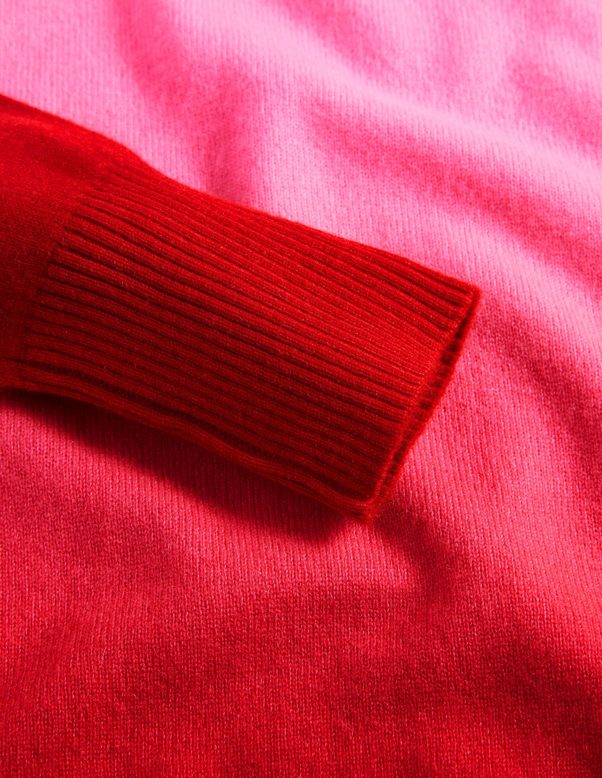 Margot Cashmere Jumper-Pink, Red Ombre-7