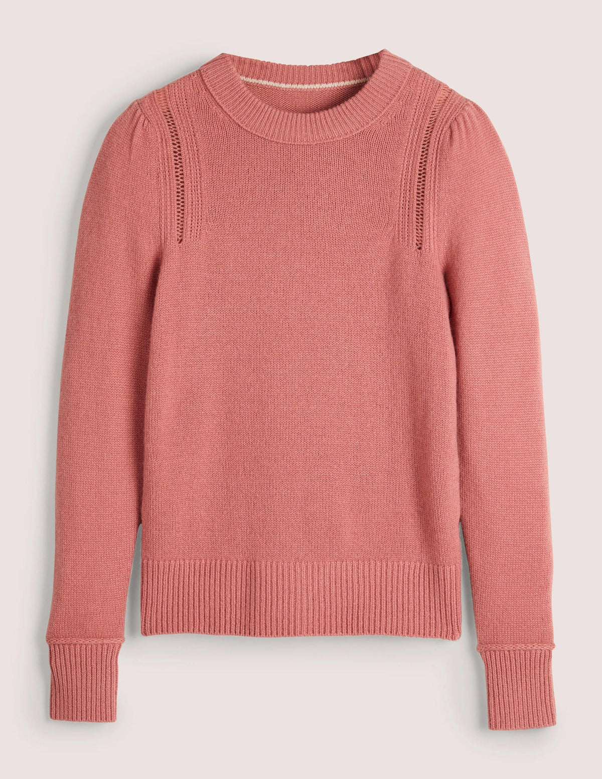 Luftiger Kaschmirpullover-Staubrot Melange - Image 6