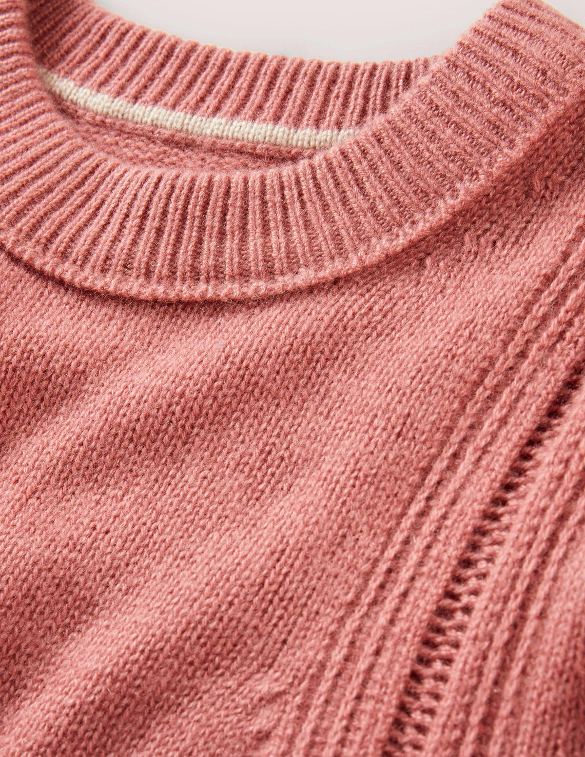 Luftiger Kaschmirpullover-Staubrot Melange - Image 7