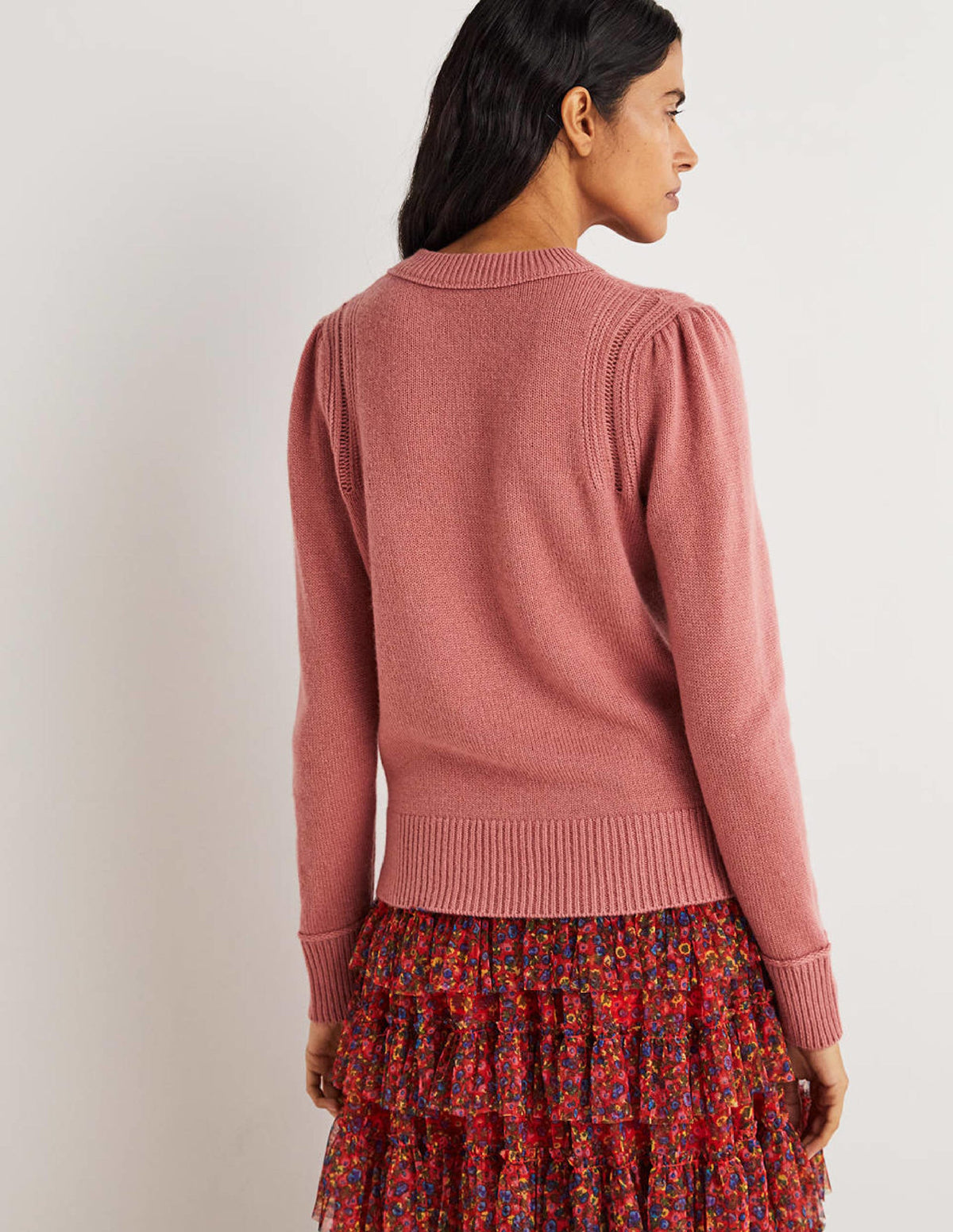 Luftiger Kaschmirpullover-Staubrot Melange-3