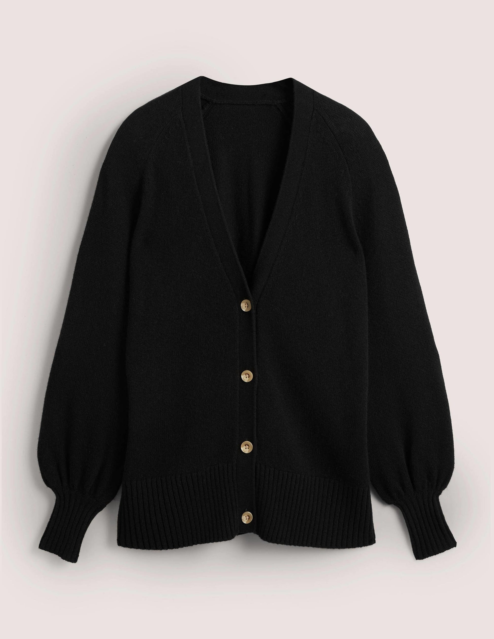Gilet long en cachemire-Noir-5