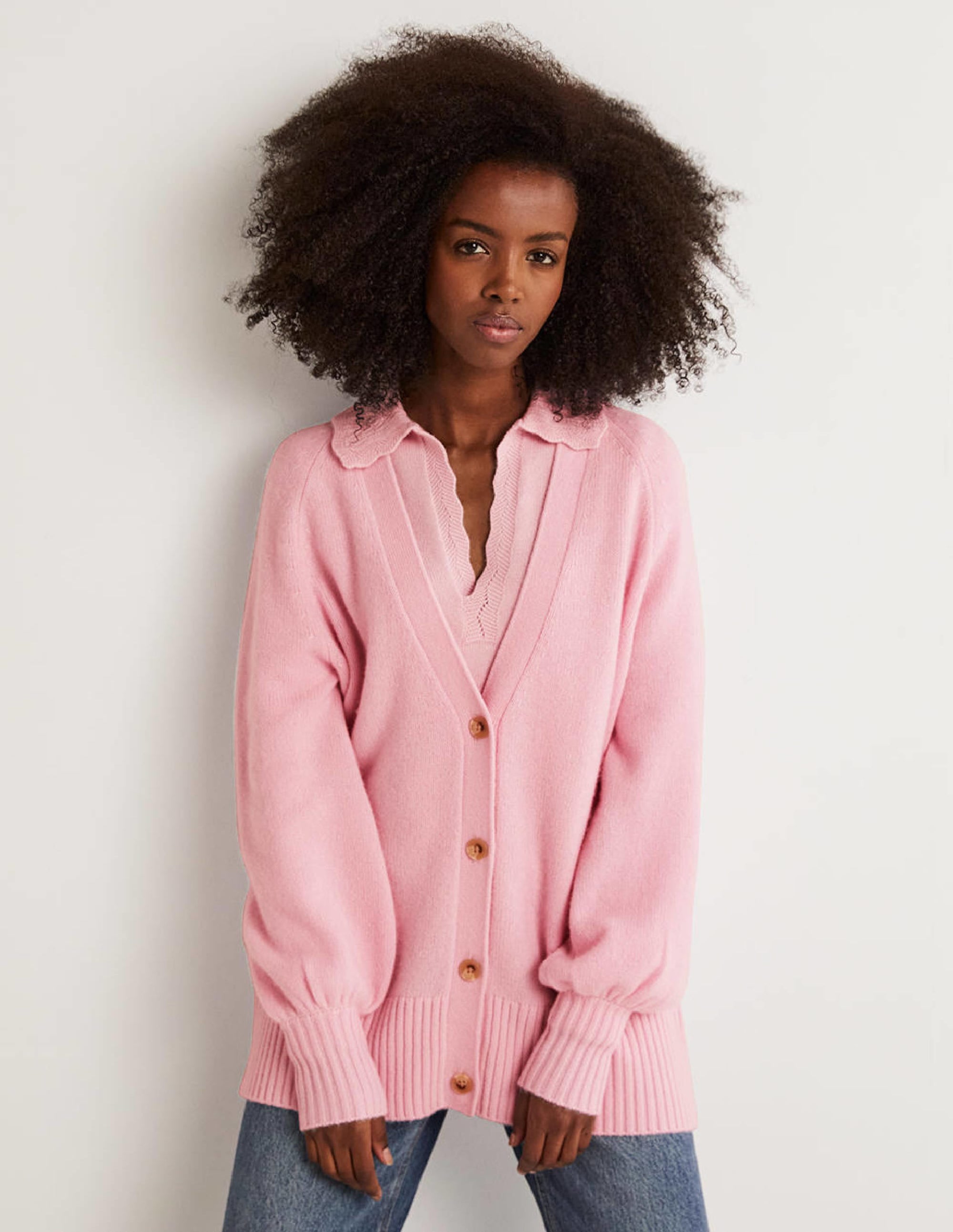 Langer Kaschmircardigan-Cameo-Rosa - Image 1
