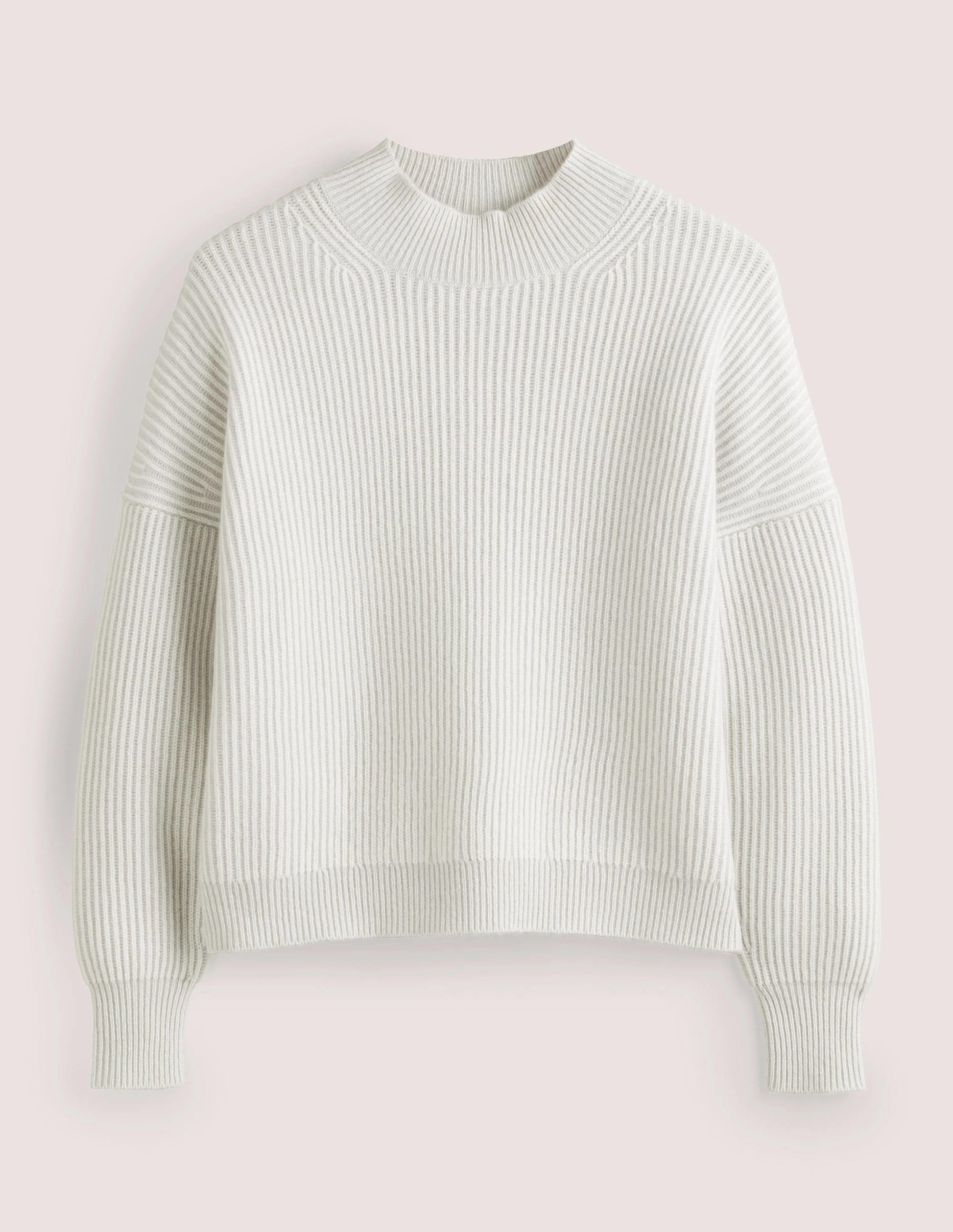 Rippstrick-Kaschmirpullover-Pastellgrau/Naturweiß-6