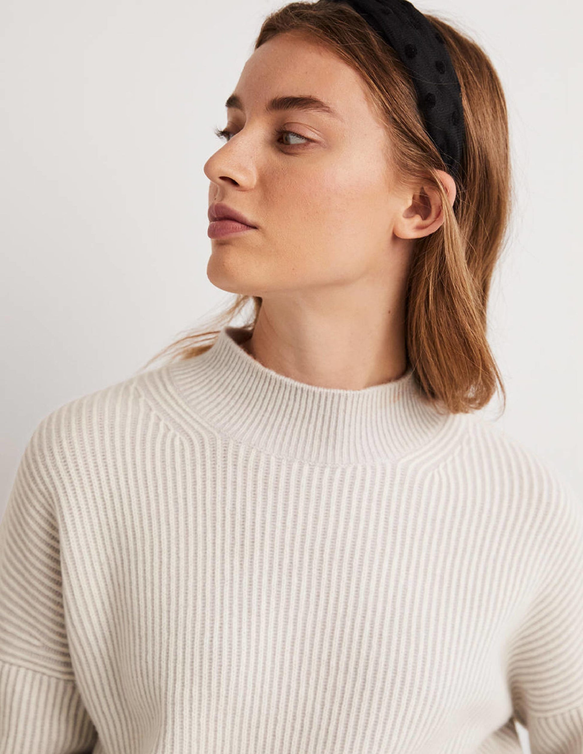 Rippstrick-Kaschmirpullover-Pastellgrau/Naturweiß-2