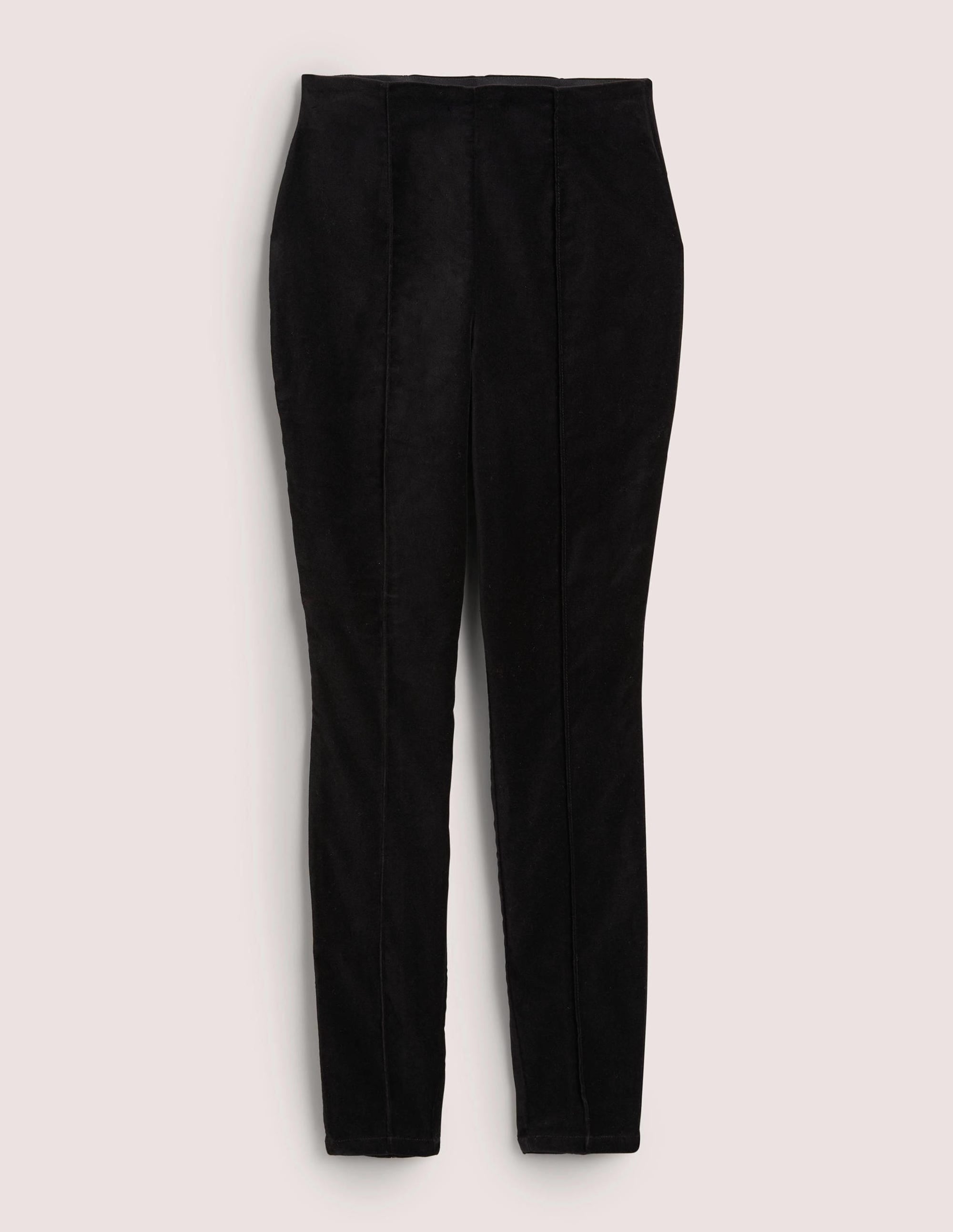 Stretch-Leggings aus Samt-Schwarz, Samt - Image 5