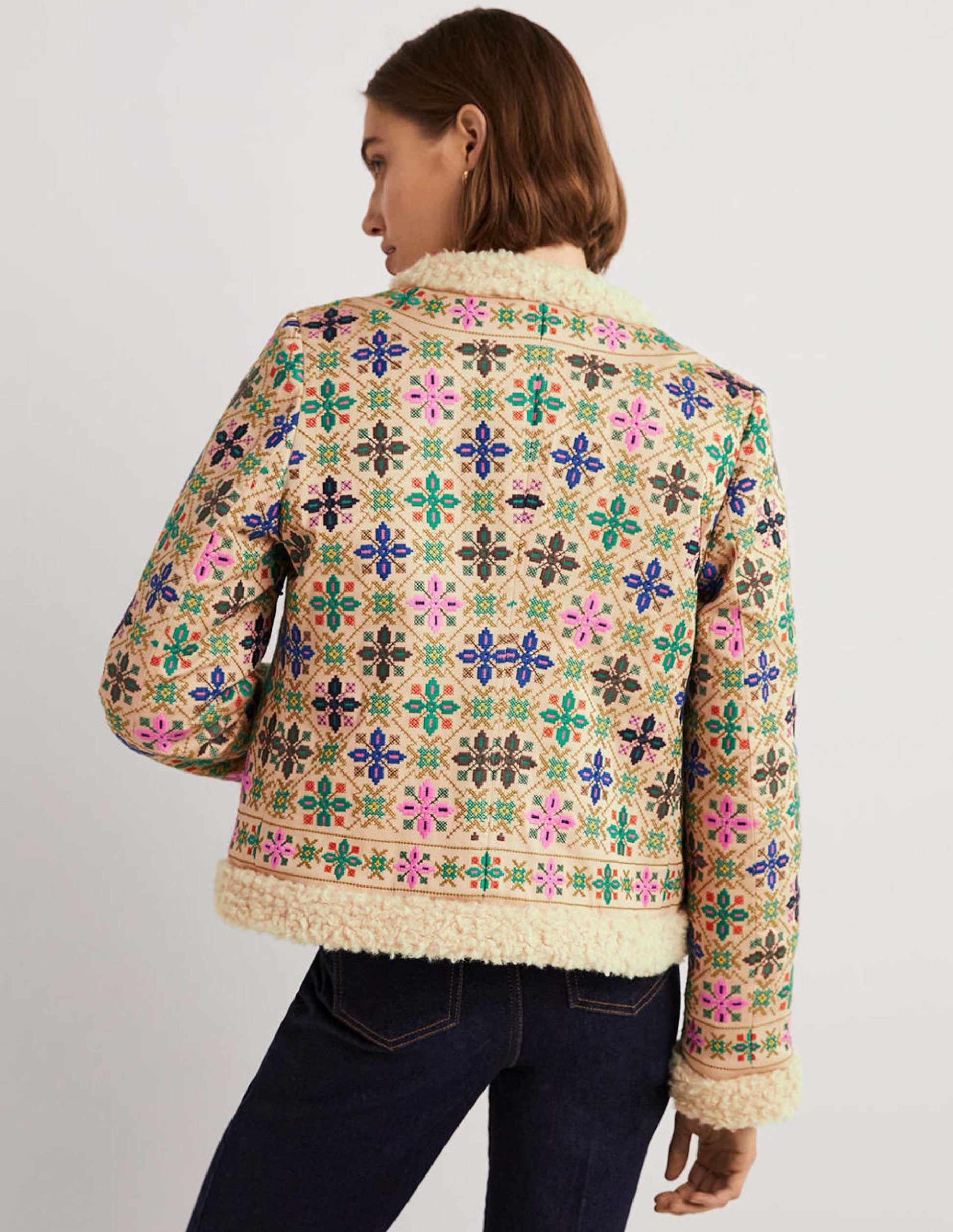 Jacke mit Lammfellimitat-Seilbraun-3