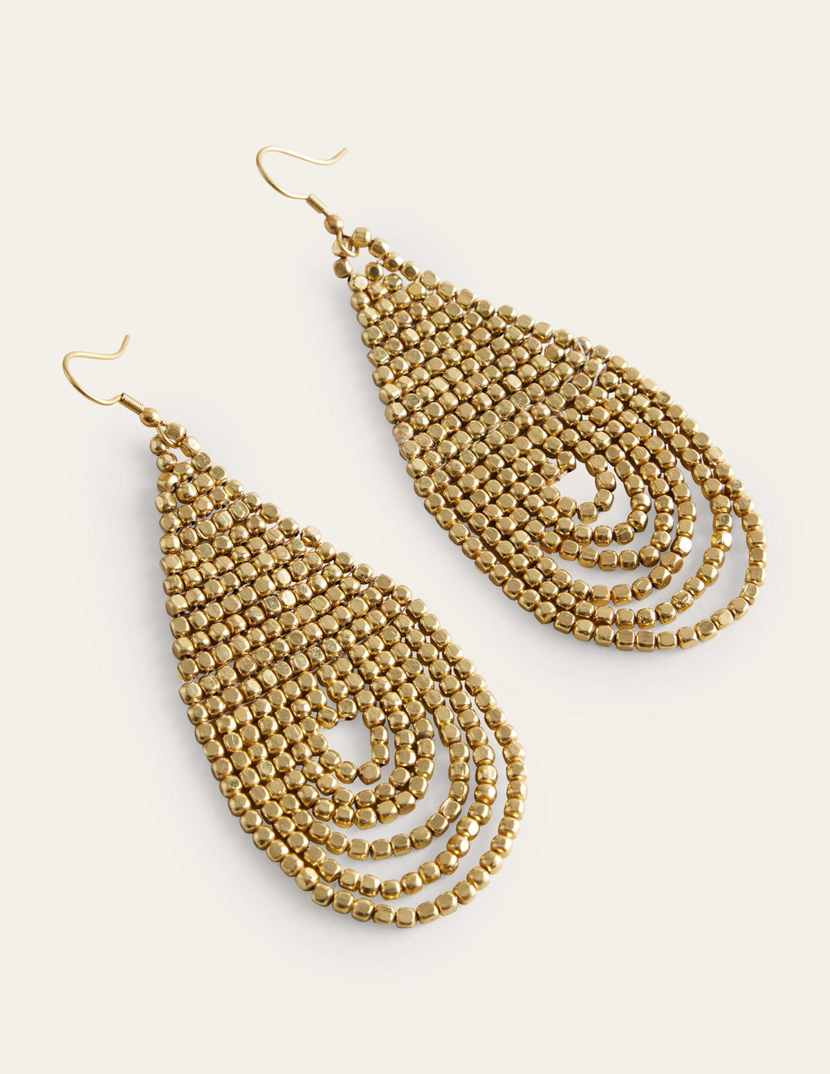 Ohrringe mit Perlenlagen-Gold - Image 3