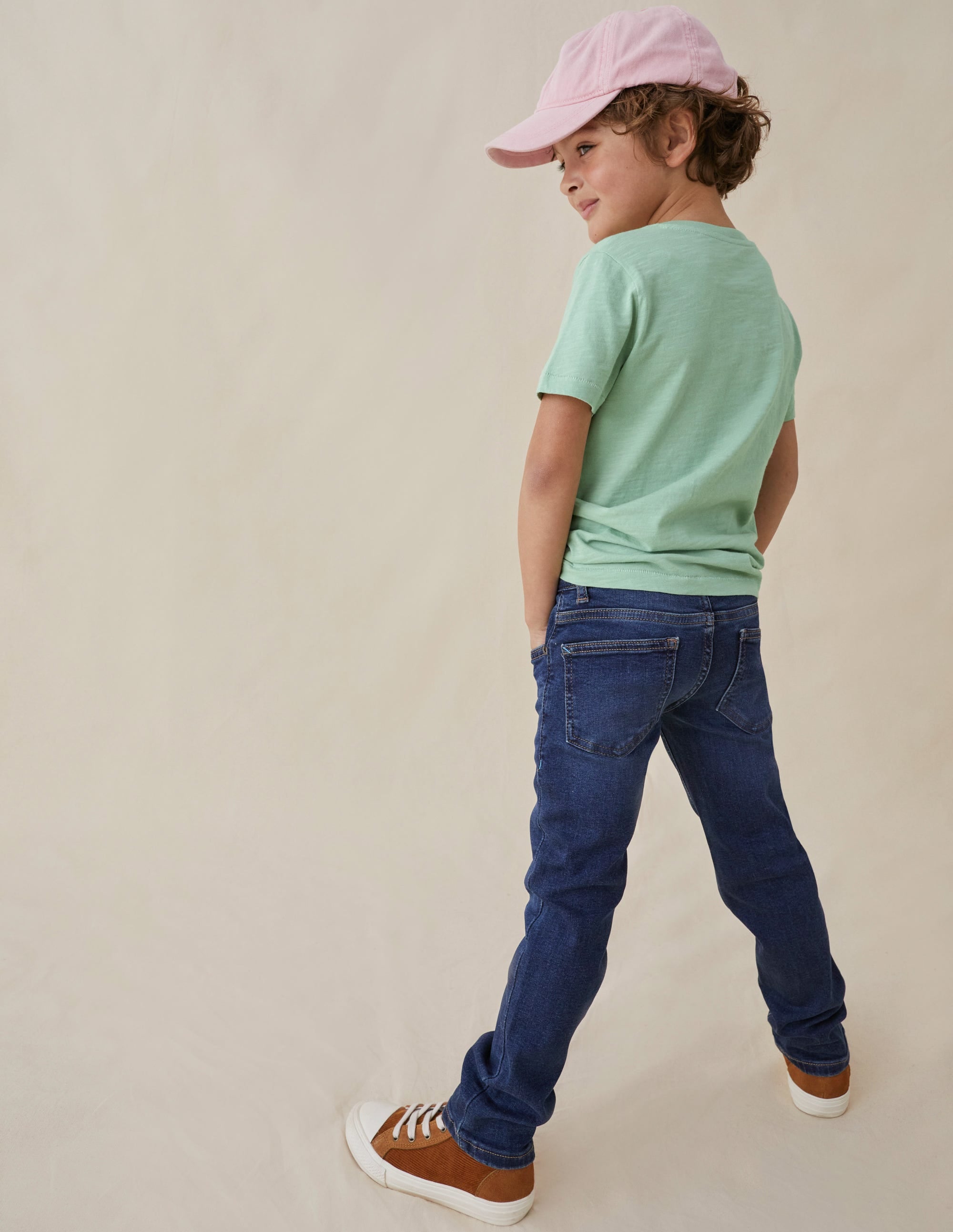 Dark Vintage Denim Slim Leg Jeans-Dunkel Vintage - Image 5