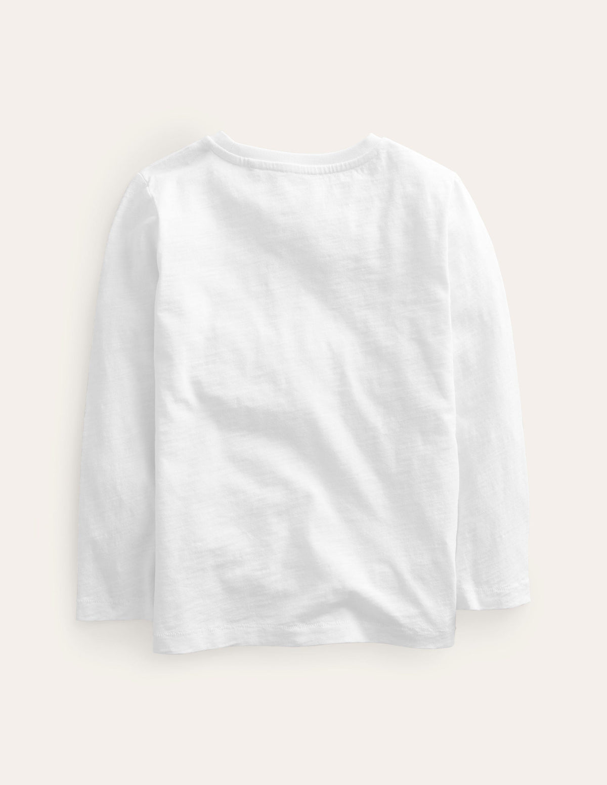 Langärmliges T-Shirt in gewaschener Optik-Weiß-2