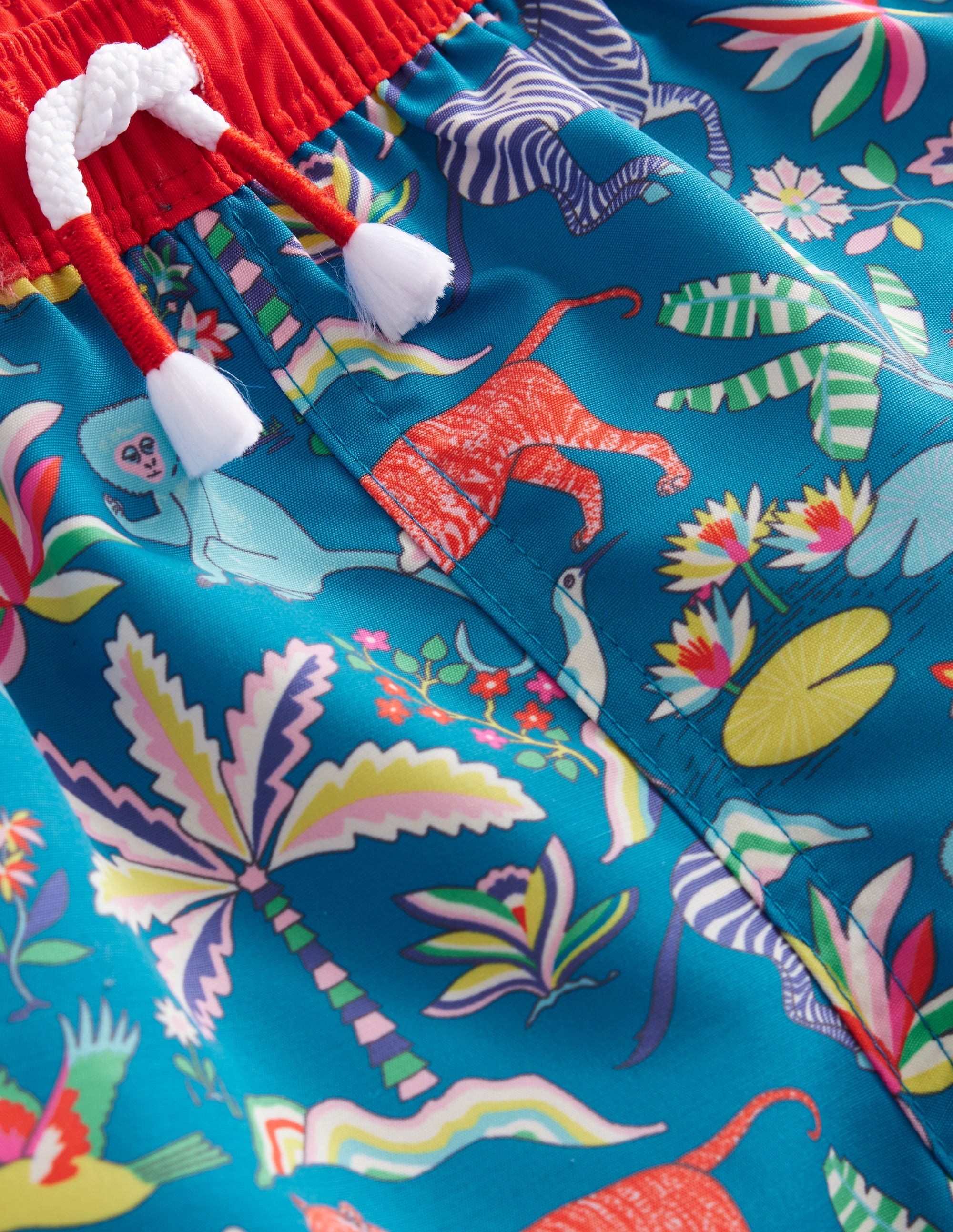 Short de bain-Motif Tropical Garden bleu des îles - Image 3