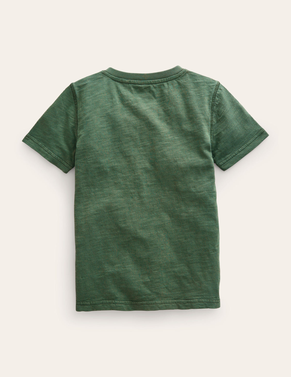 Henley T-Shirt aus gewaschener Baumwolle-Monstergrün - Image 2