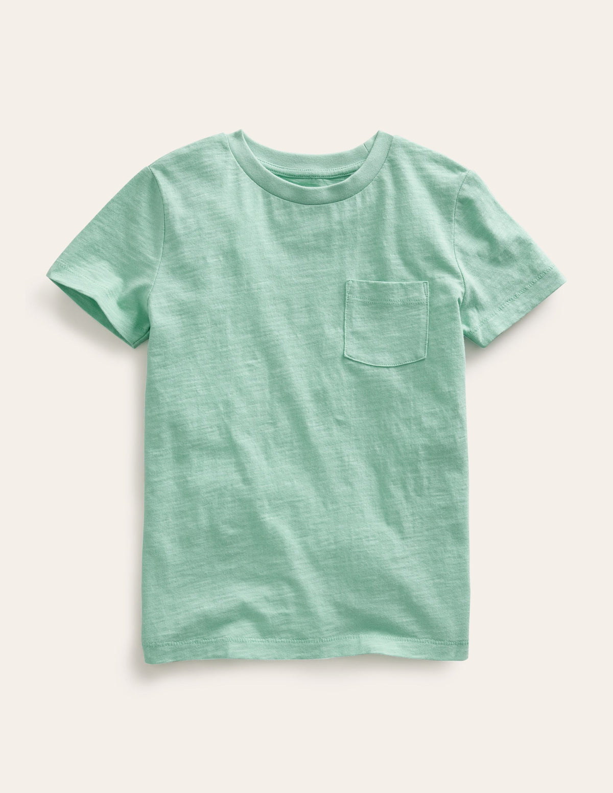 Washed Slub T-shirt-Opal Green-1