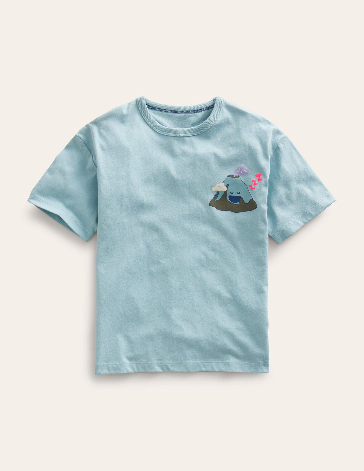 T-Shirt mit Motiven vorn und hinten-Turmalinblau Berg - Image 1