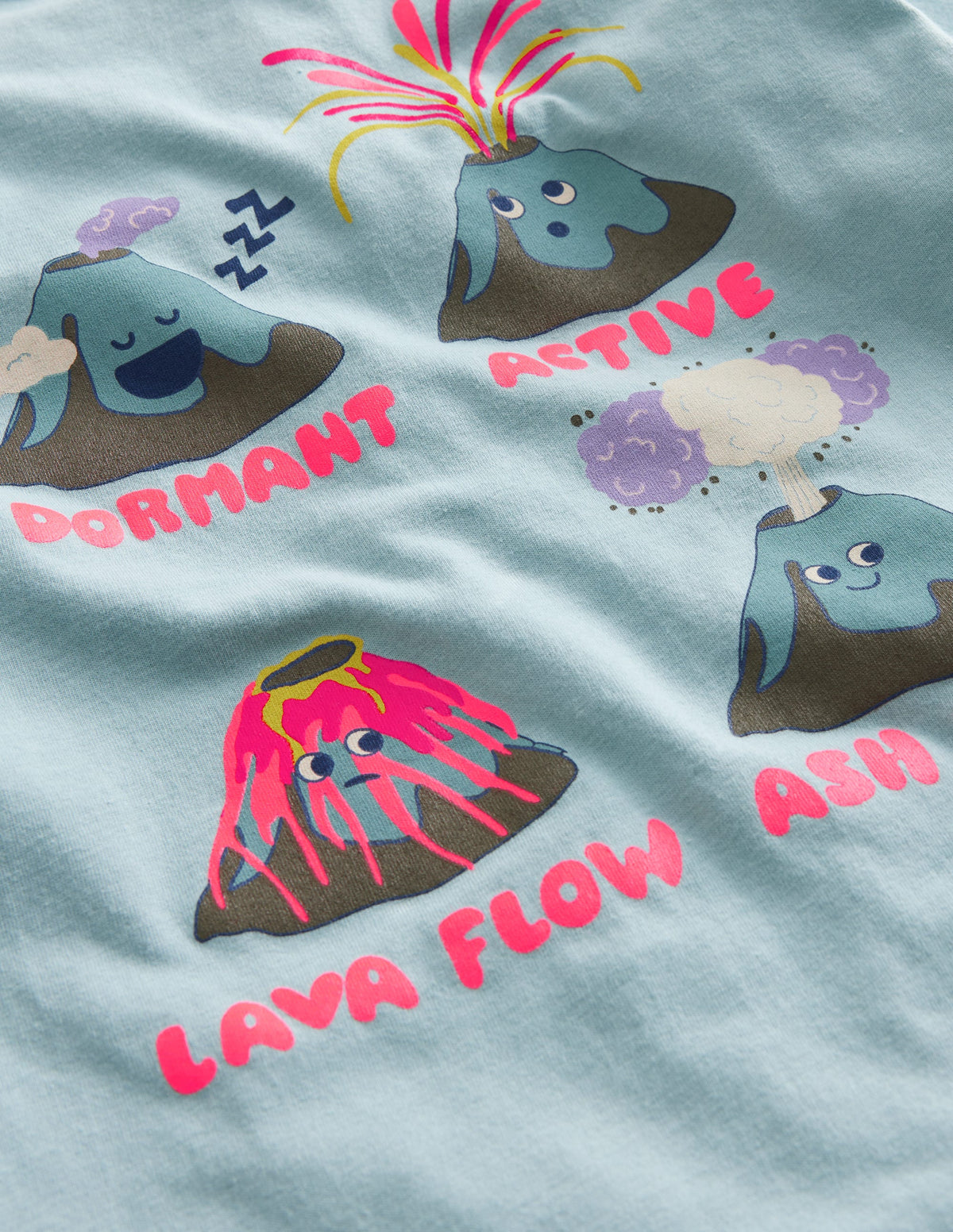 T-Shirt mit Motiven vorn und hinten-Turmalinblau Berg - Image 3