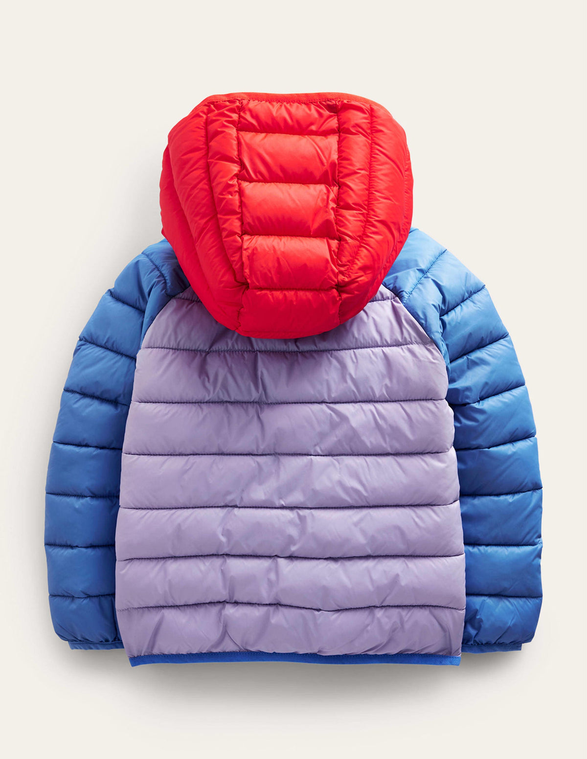 Bequem verstaubare, wattierte Jacke-Flieder Blockfarben - Image 2