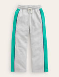Jogginghose mit weitem Bein-Grau Meliert
