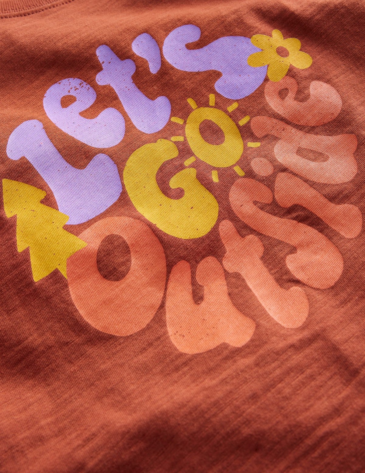 T-Shirt mit Spruch-Kastanienbraun - Image 3