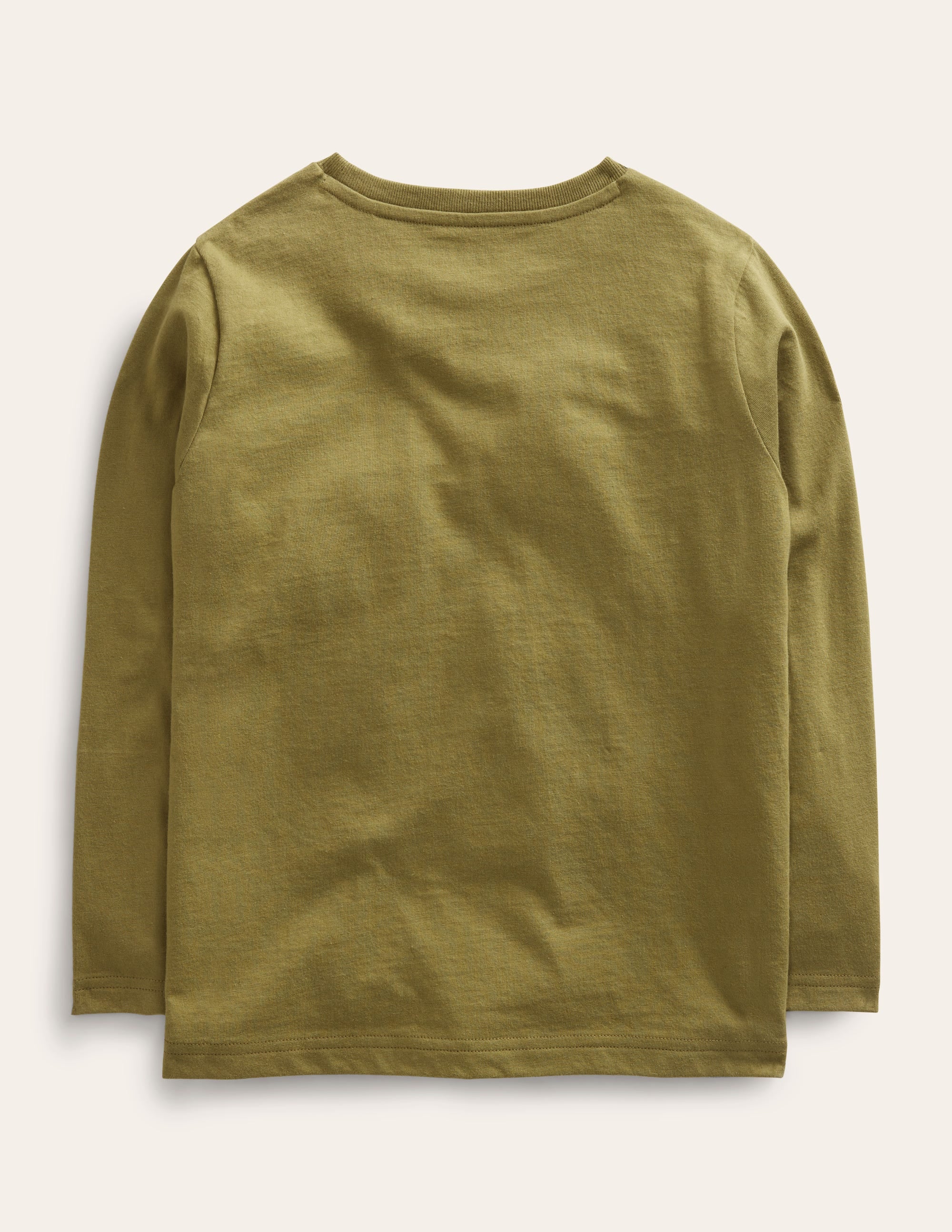 T-Shirt mit Superstitch-Olivgrün - Image 2
