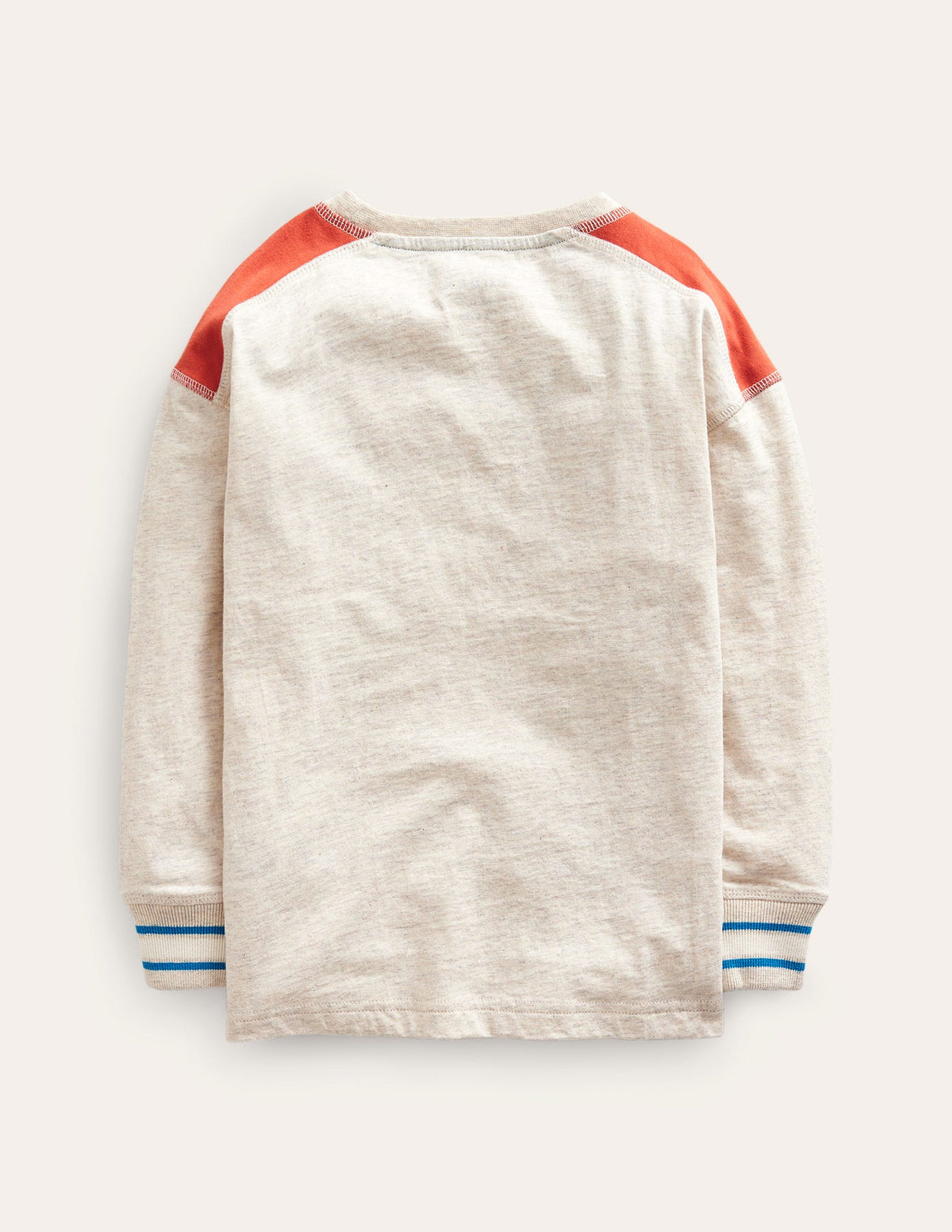 T-shirt à détail texturé-Avoine chiné-2