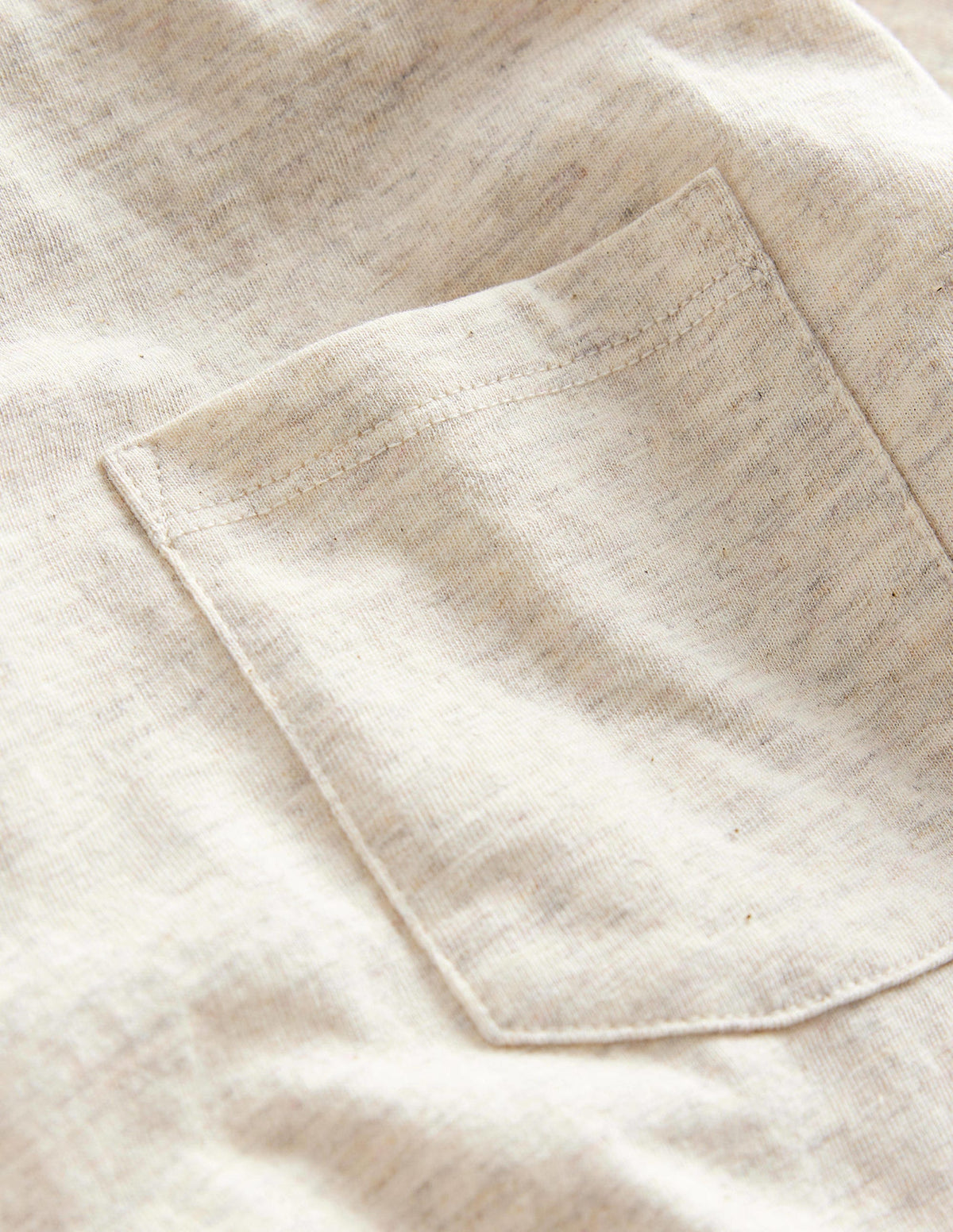 T-shirt à détail texturé-Avoine chiné-3