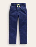 Schmal geschnittene Hose zum Hineinschlüpfen-Schuluniform-Marineblau Cord