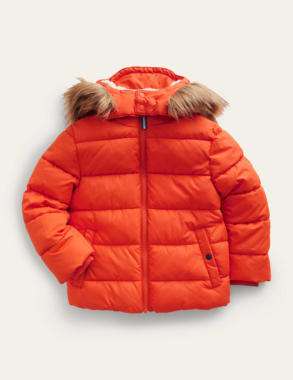 Lustige, wattierte Jacke-Herbst-Ahorn-Orange - Image 1