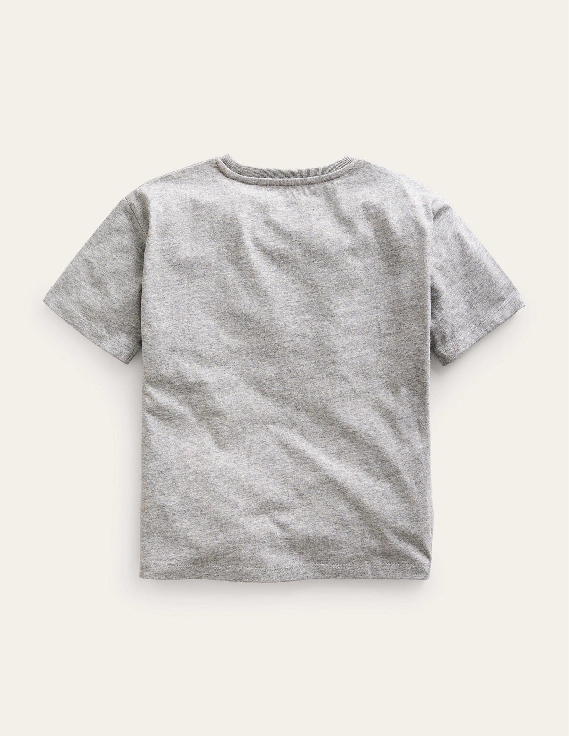 T-Shirt mit Monster-Aufnähern-Grau Meliert Monster-2