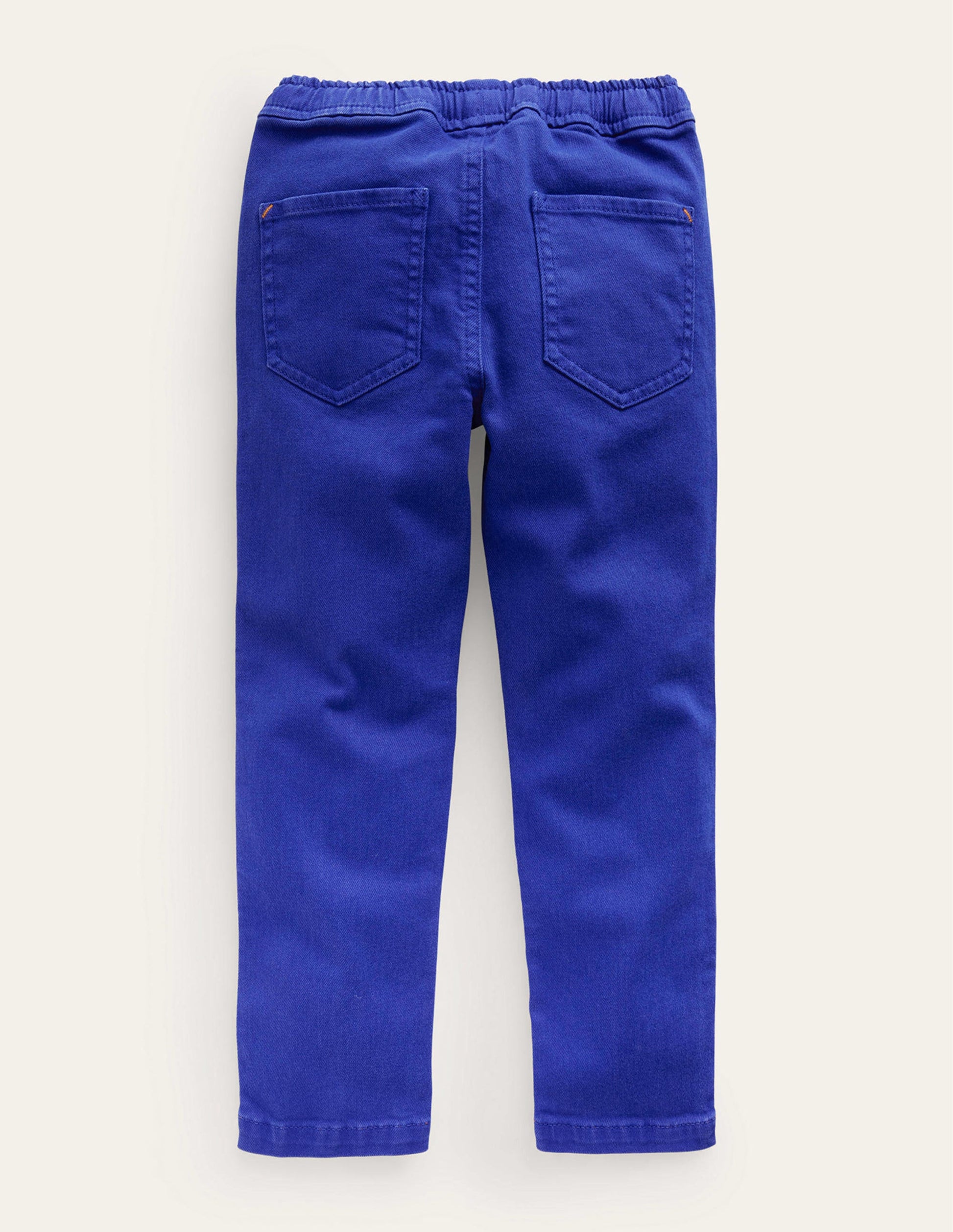 Lockere Hose zum Hineinschlüpfen mit schmalem Schnitt-Blau-2