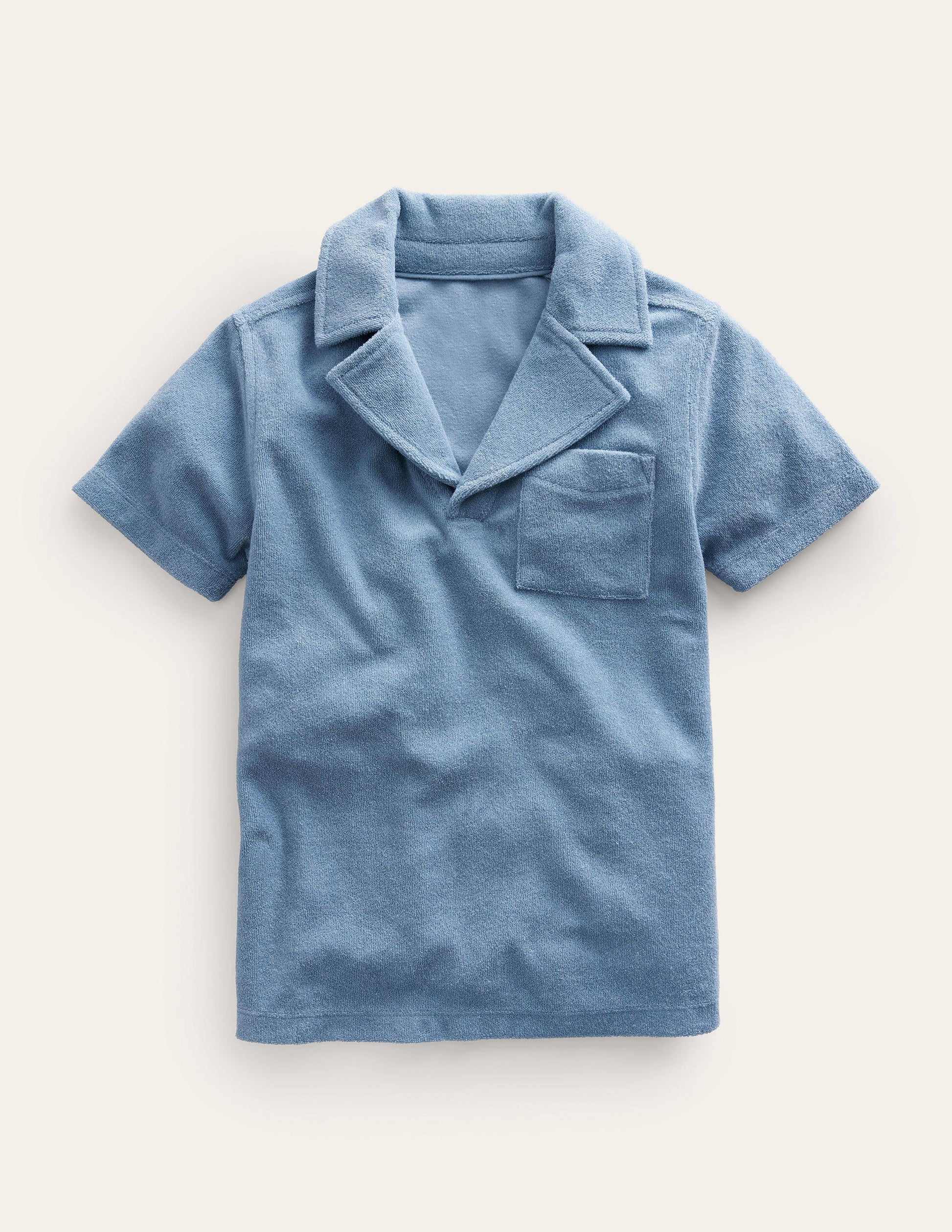 Frottee-Poloshirt-Graublau-1