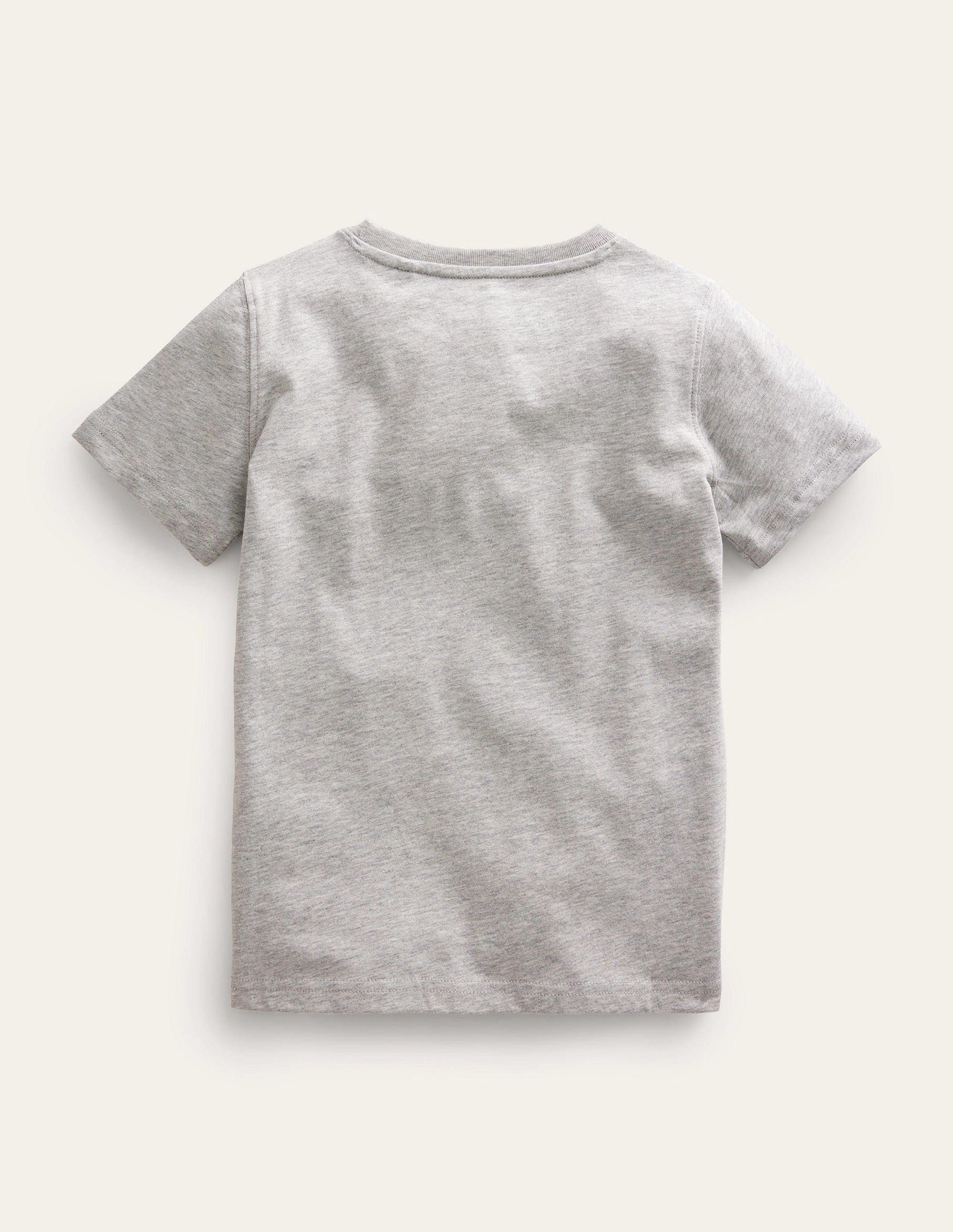 T-shirt à imprimé graphique-Poisson argenté chiné-2