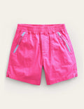 Short utilitaire en coton ripstop-Rose festival