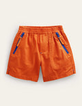 Praktische Shorts aus reißfestem Material-Kumquatorange
