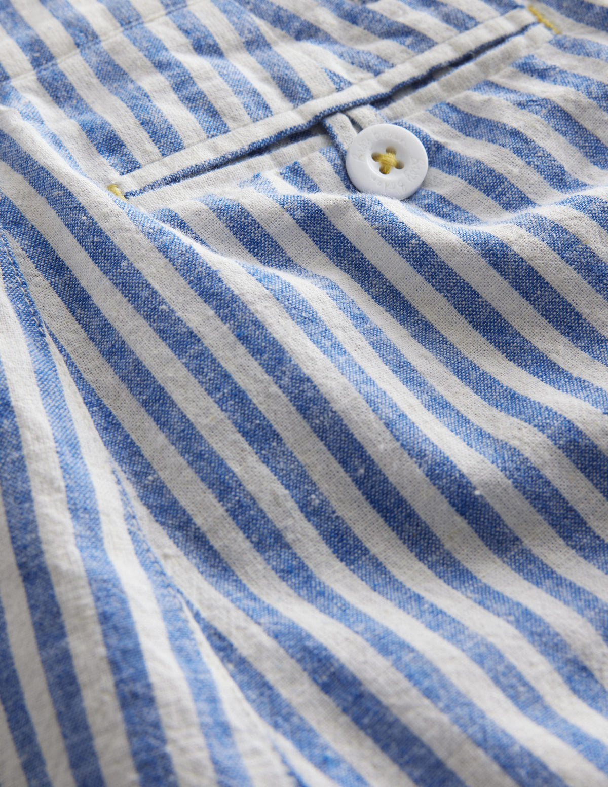 Gemusterte Chinoshorts-Blau, Strukturierte Streifen-3