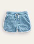 Retro-Jerseyshorts-Graublau