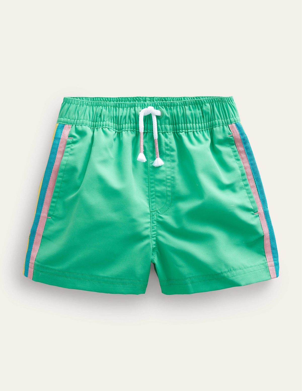 Short sportif rayé-Asperge - Image 1