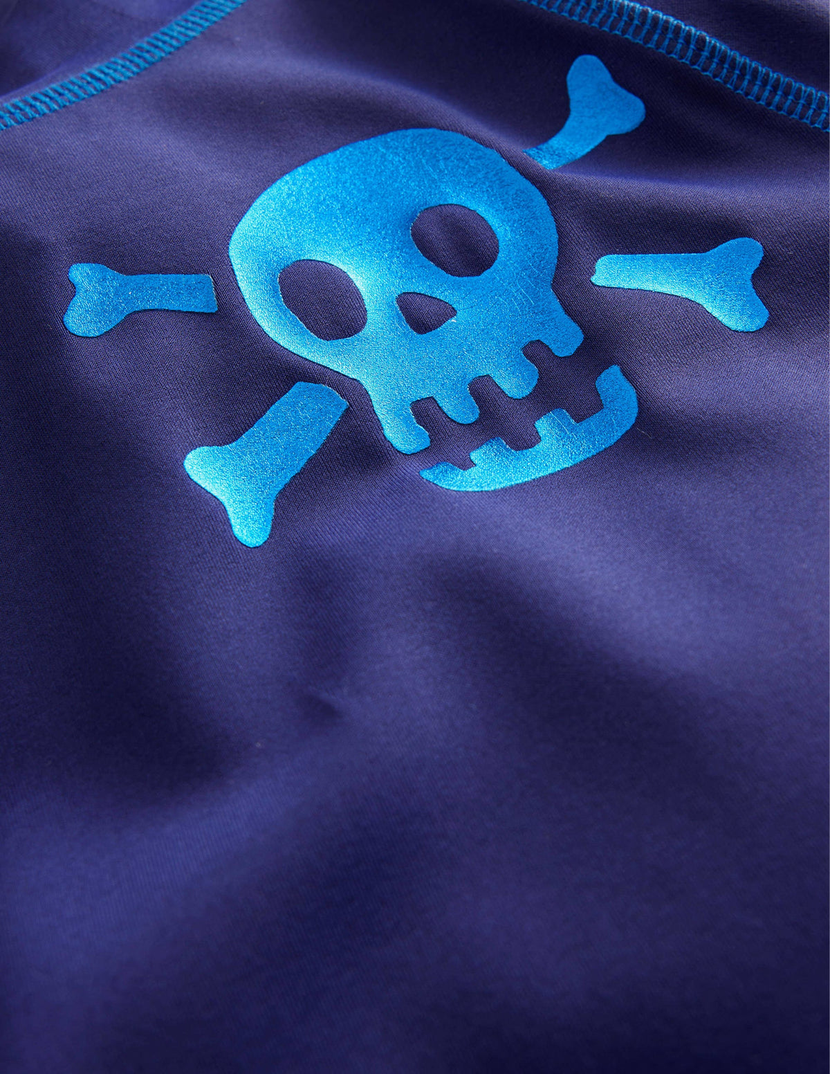 Haut de plage graphique-Bleu tribord, rayé ivoire - Image 3