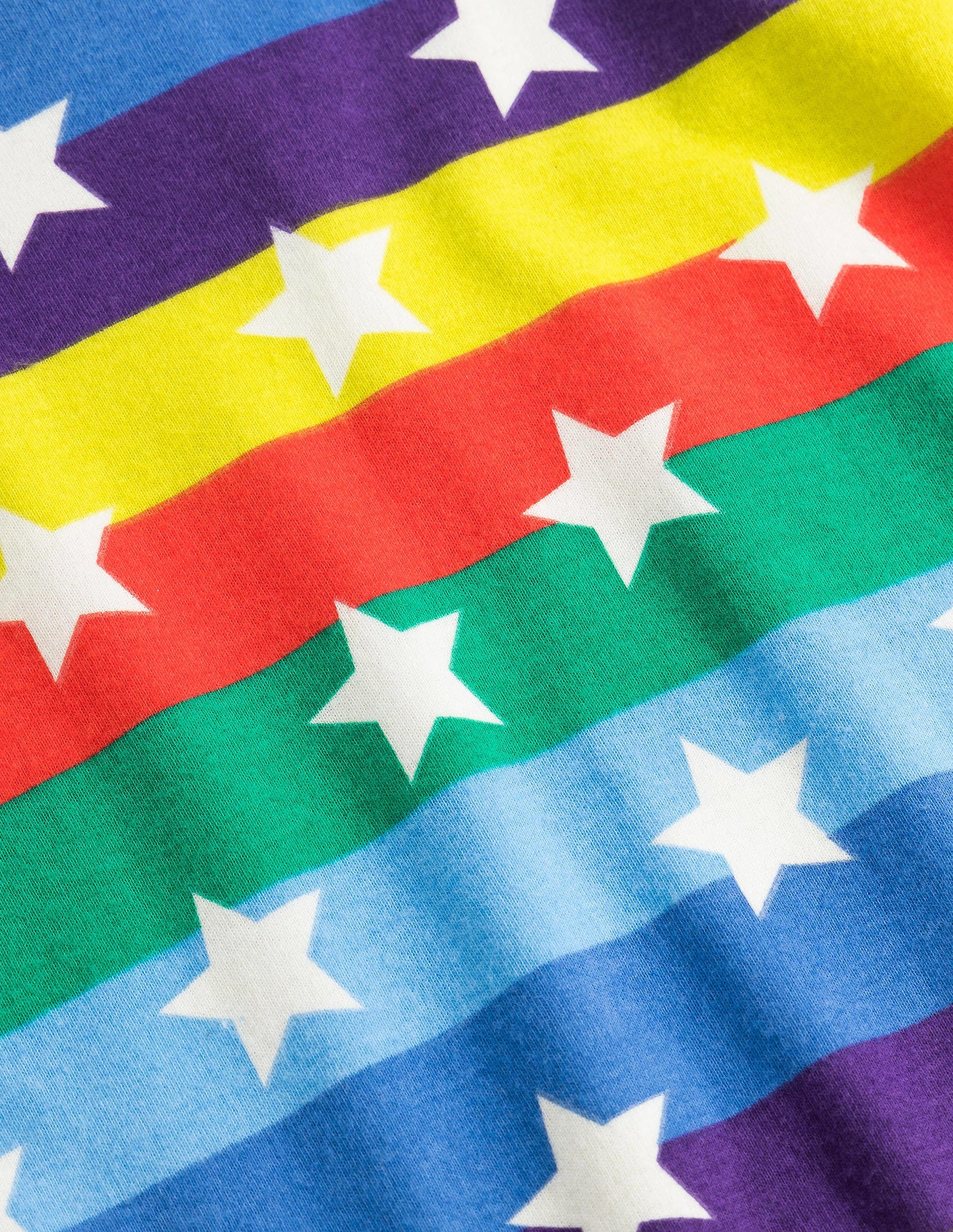 Im Dunkeln leuchtender Schlafanzug mit anliegender Passform-Regenbogen, Leuchtende Sterne-3