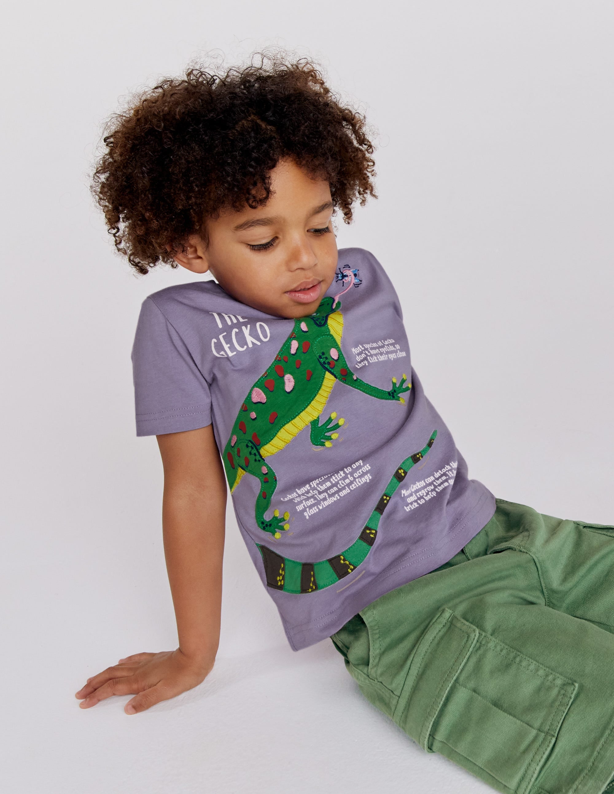 Animal Facts T-shirt-Misty Lavender Lizard - Image 4