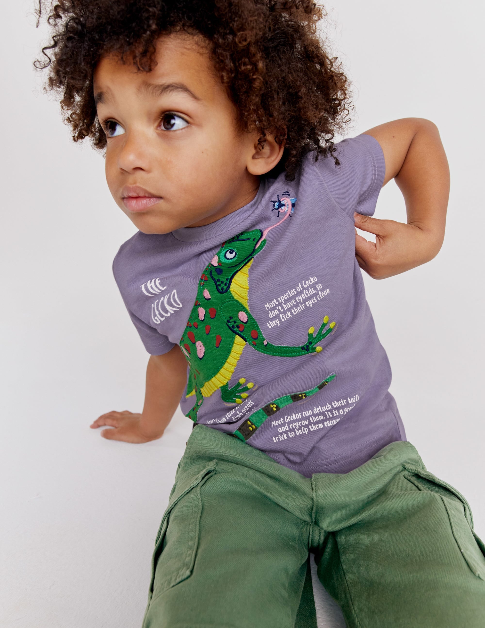 Animal Facts T-shirt-Misty Lavender Lizard - Image 7