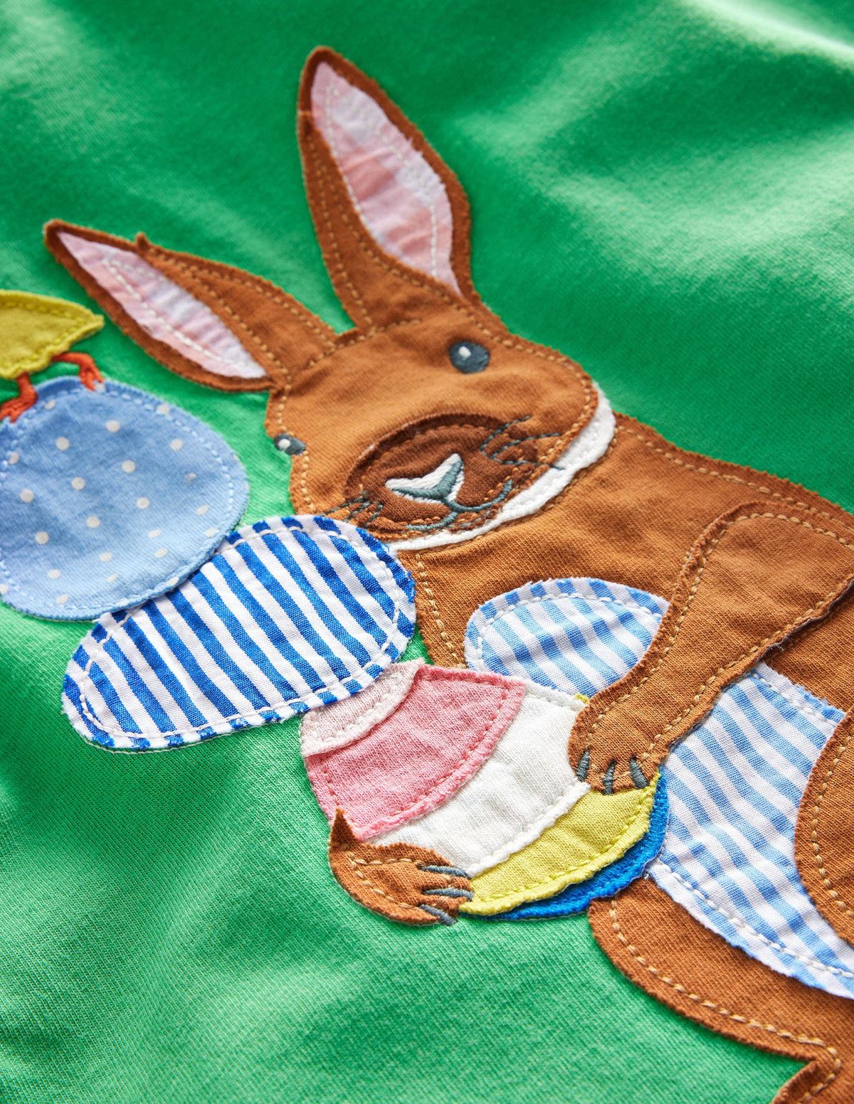 T-Shirt mit Osterapplikation-Aloe-Vera-Grün, Ostern - Image 3