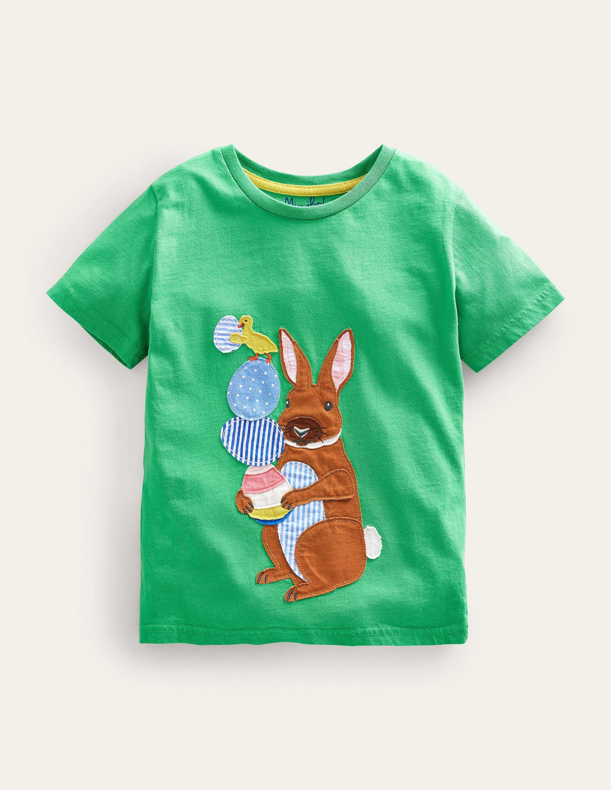 T-Shirt mit Osterapplikation-Aloe-Vera-Grün, Ostern-1